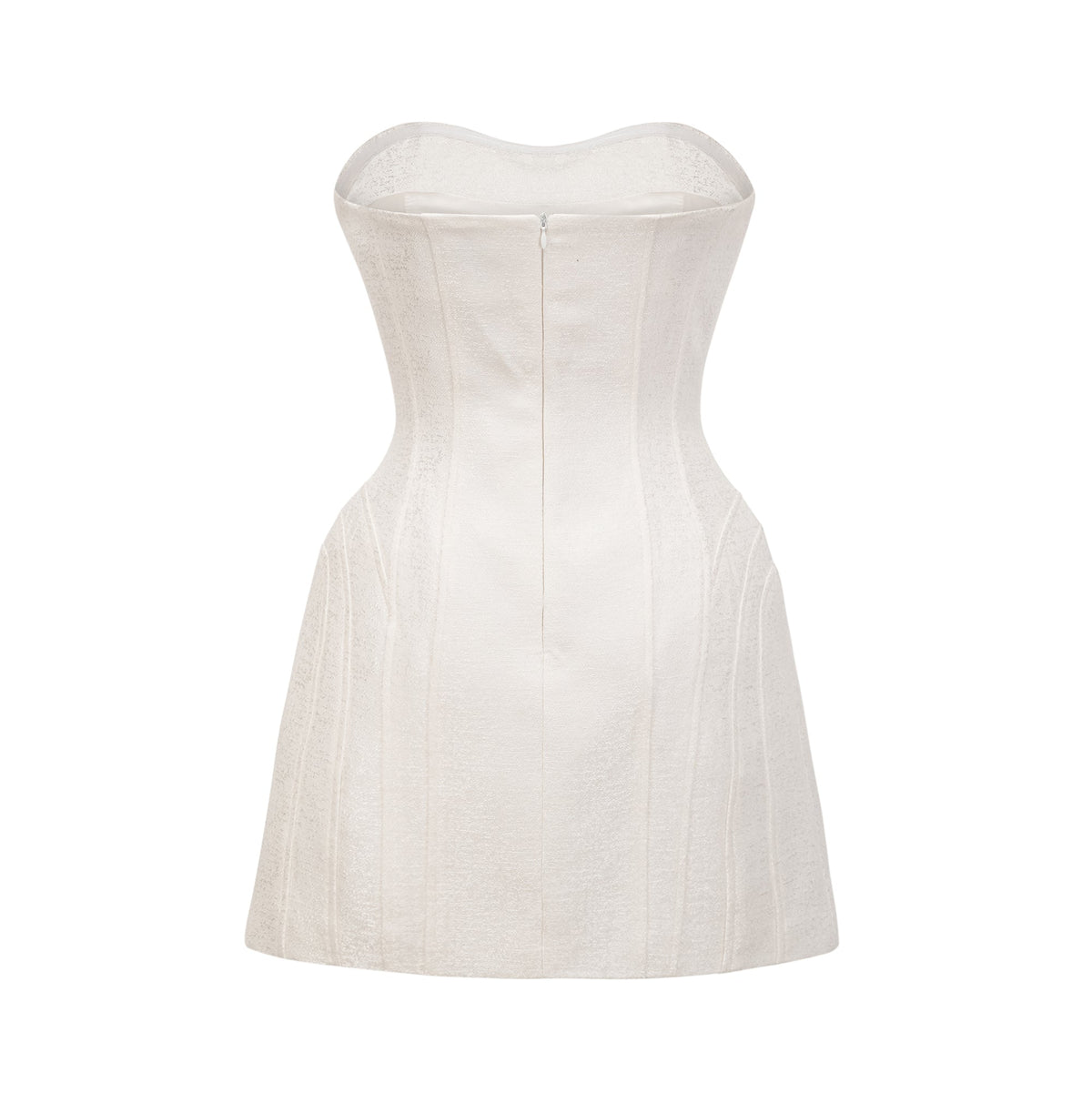 Araminta bow-detail off-shoulder mini dress