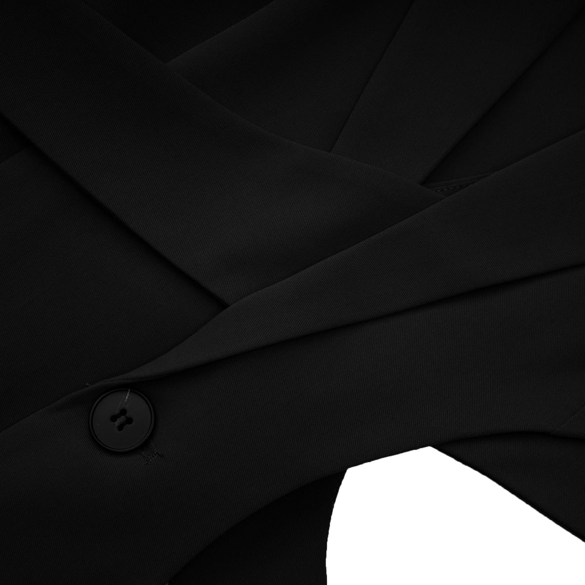 Amelie Black Asymmetrical Cut-Out Jacket