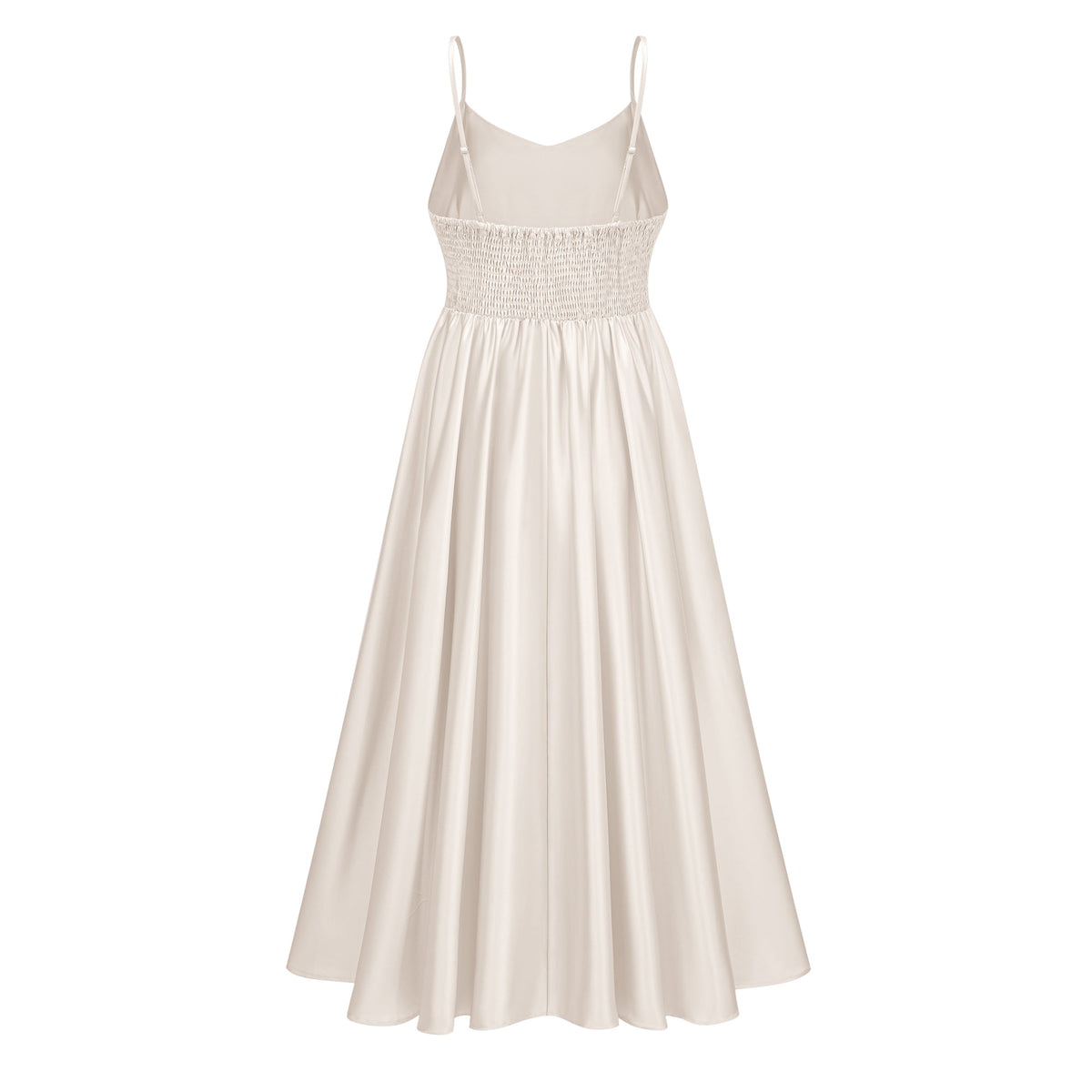 Fadila Neutral Semi-Sheer Blouse & Dress Set