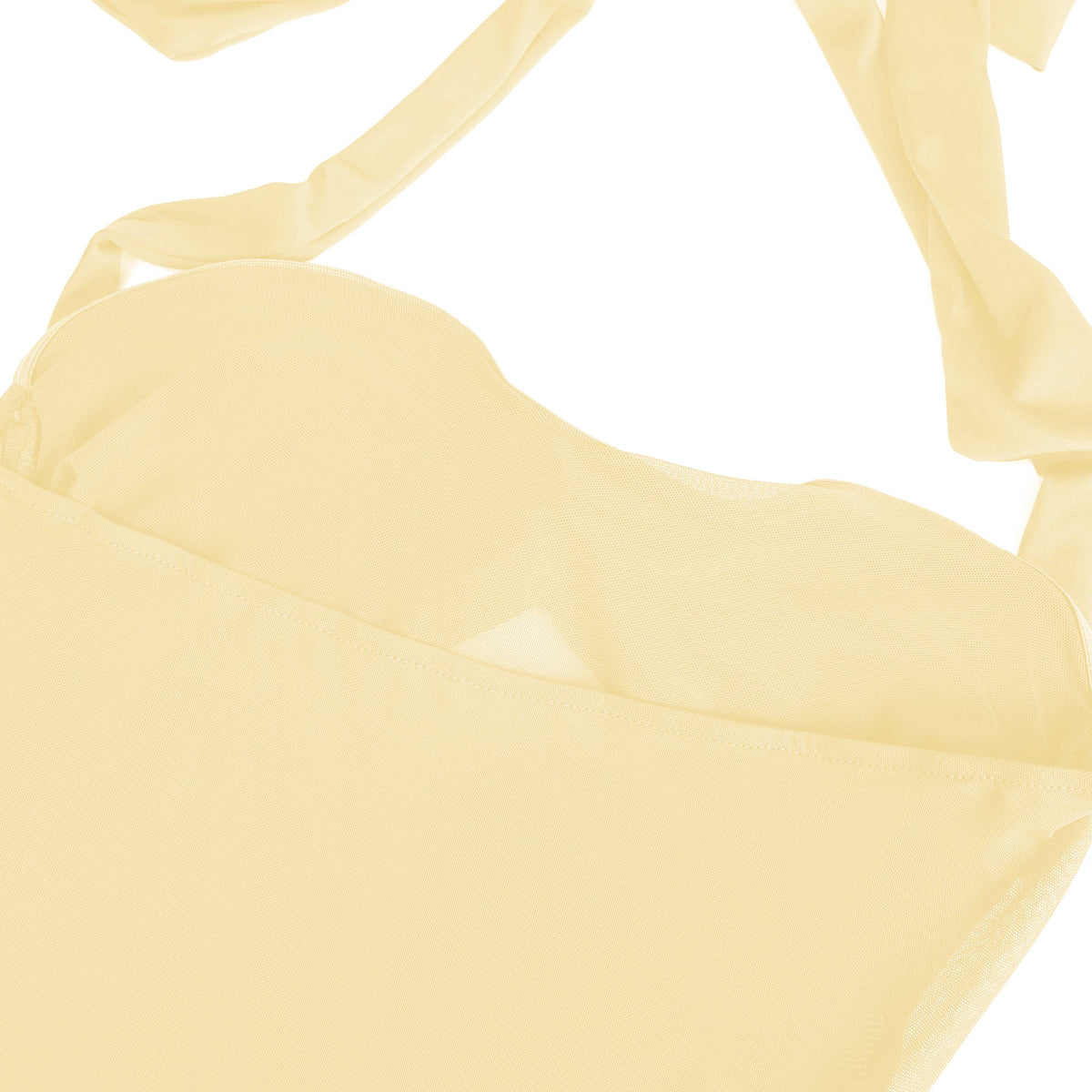 Amandine Yellow Halterneck Gathered Maxi Dress (Final Sale-US Only)