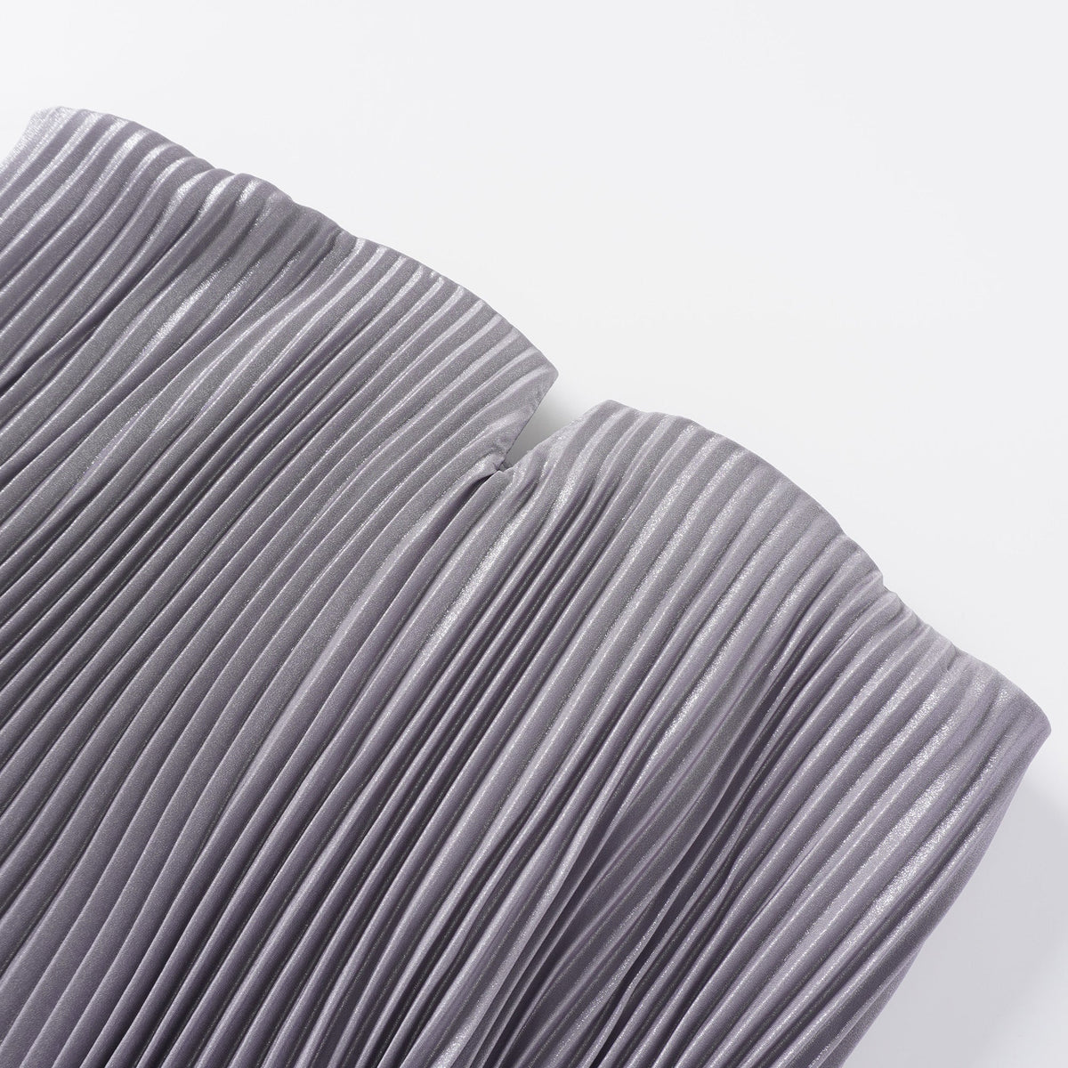 Satiné Purple Fully-pleated Maxi Dress (Final Sale-US Only)