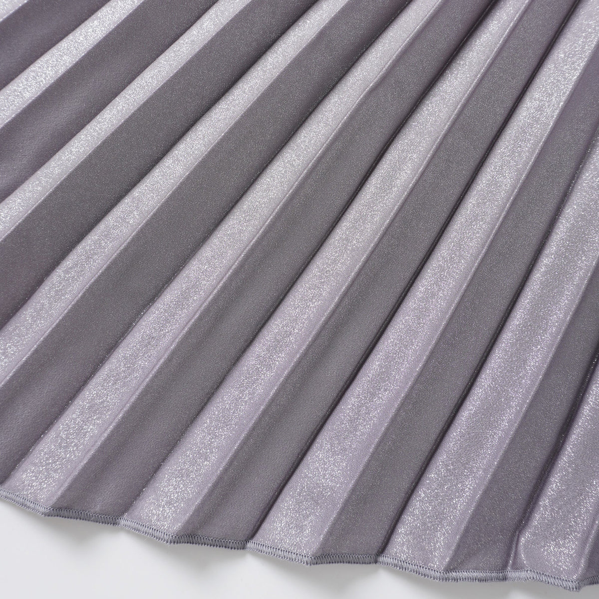Satiné Purple Fully-pleated Maxi Dress (Final Sale-US Only)