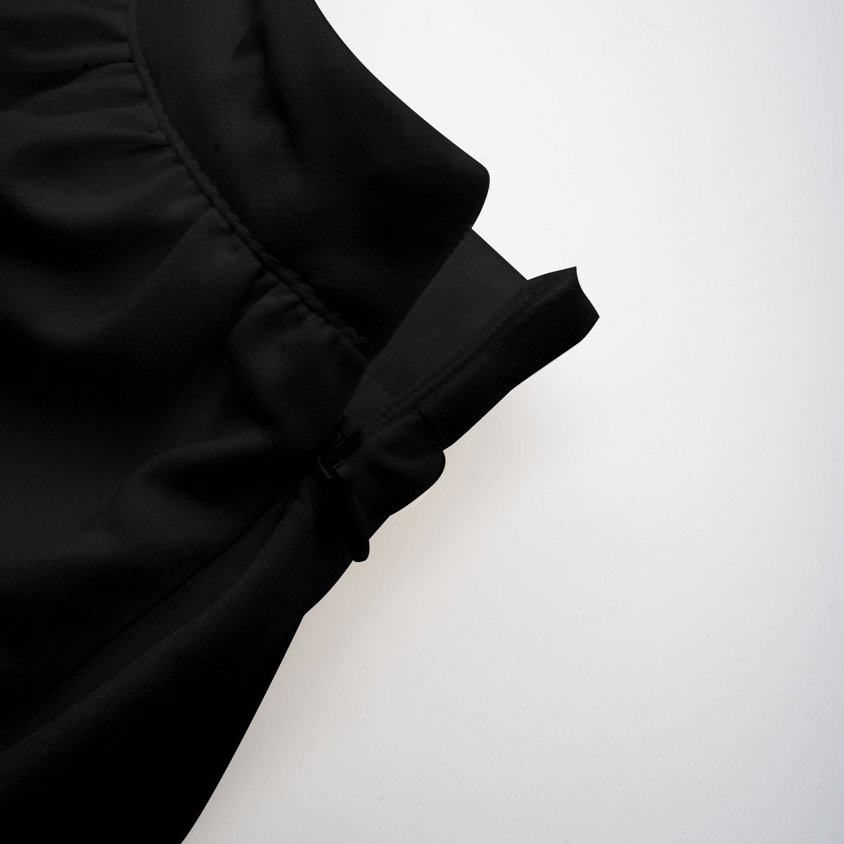Andrea asymmetrical tulle blouse & skirt matching set in Black