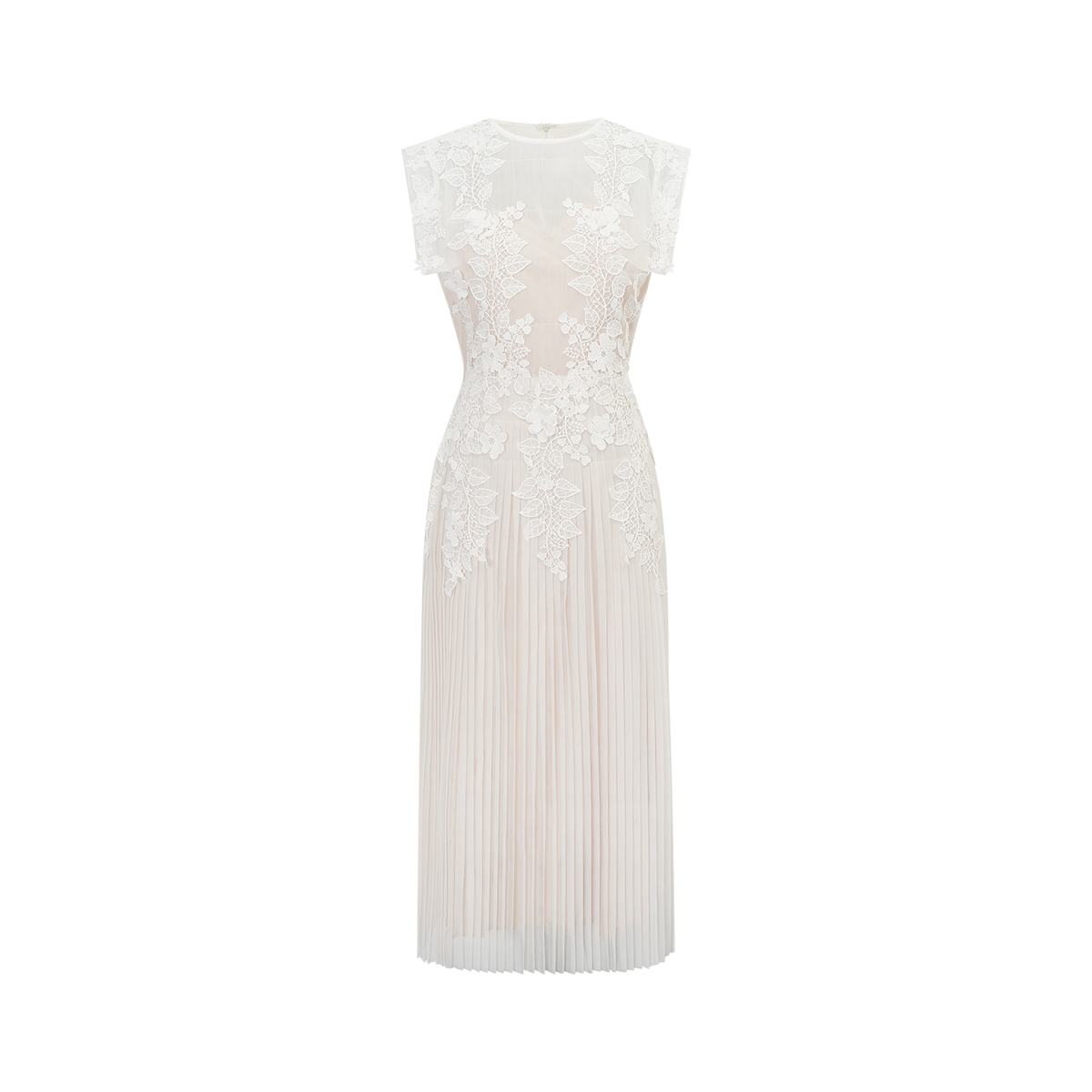 Annabelle Flower-appliqué Tulle Midi Dress (Final Sale-US Only)