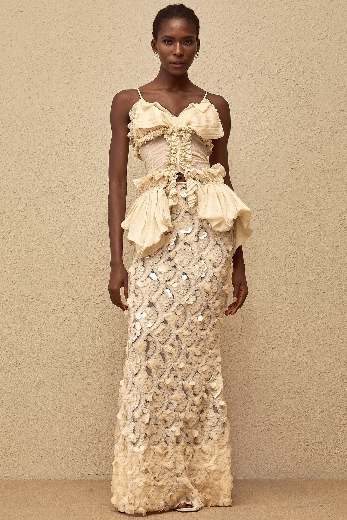 Flocon Neutral Mermaid Top & Skirt Set (Final Sale-US Only)