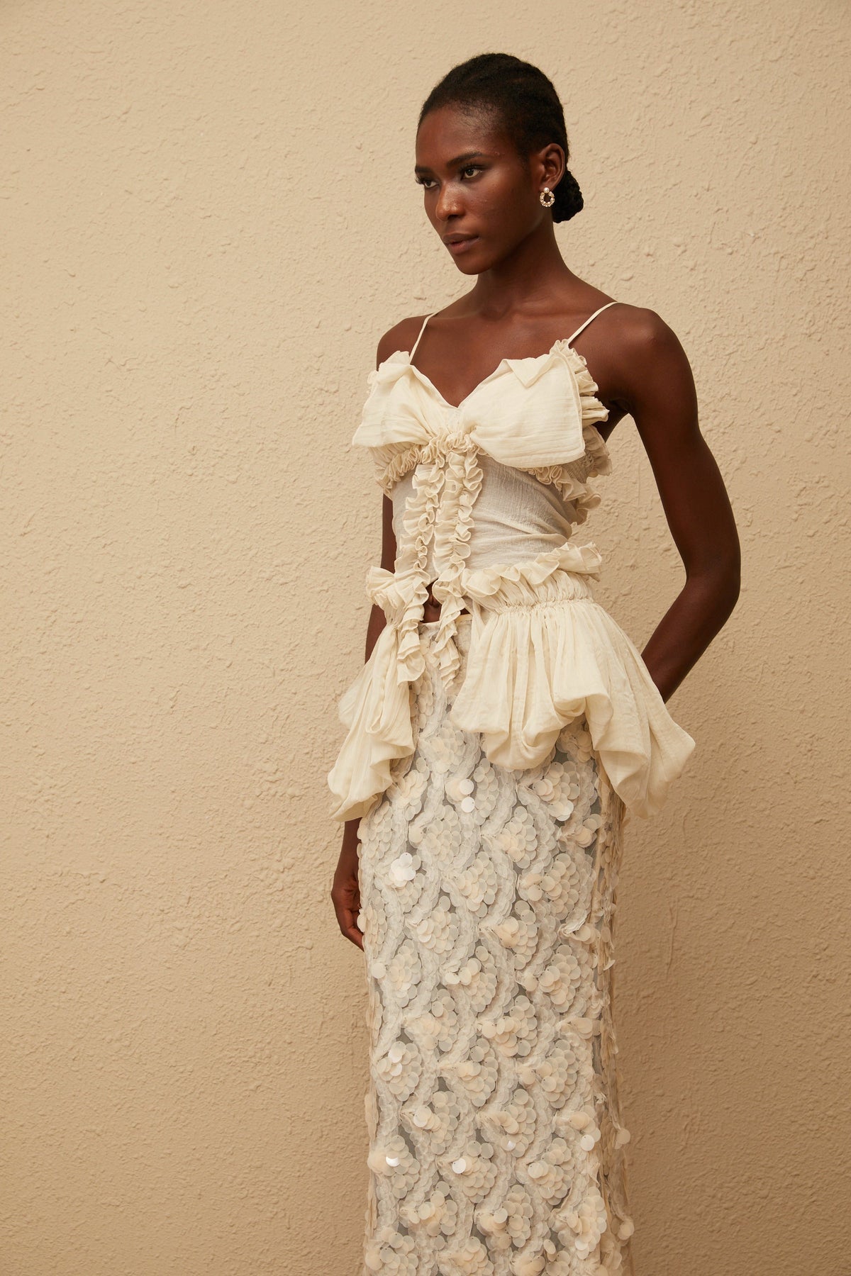 Flocon Neutral Mermaid Top & Skirt Set (Final Sale-US Only)