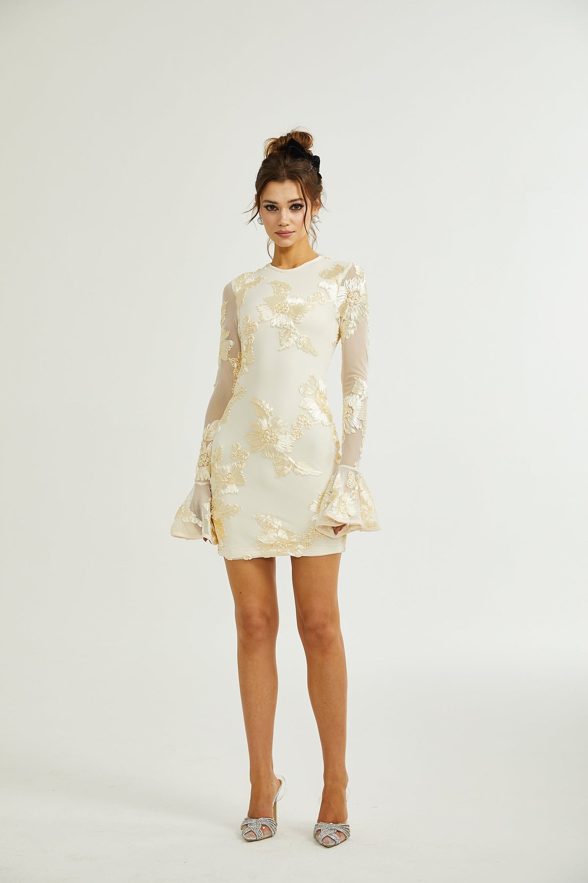Nalini floral-embroidered open-back dress (Final Sale-US Only)