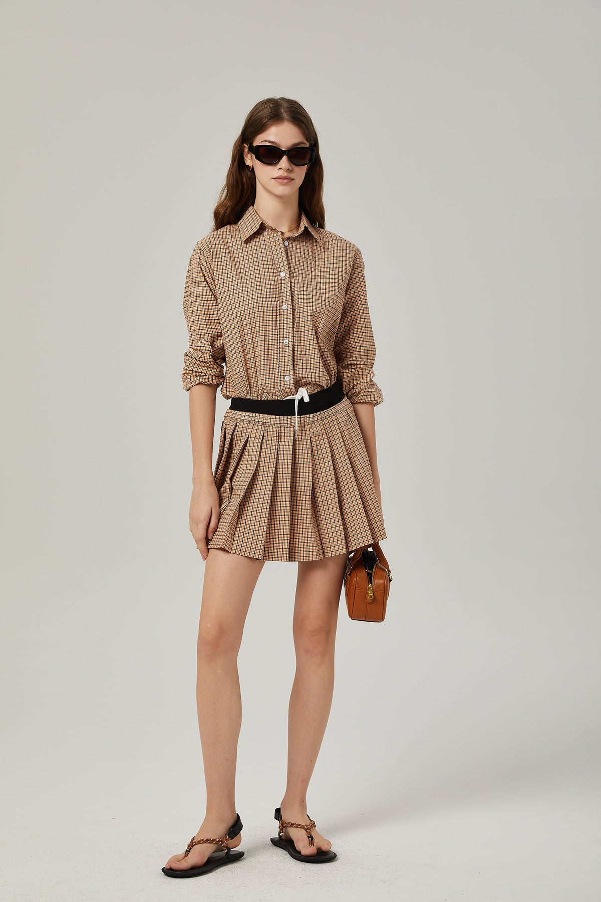 Fabienne checked pattern shirt