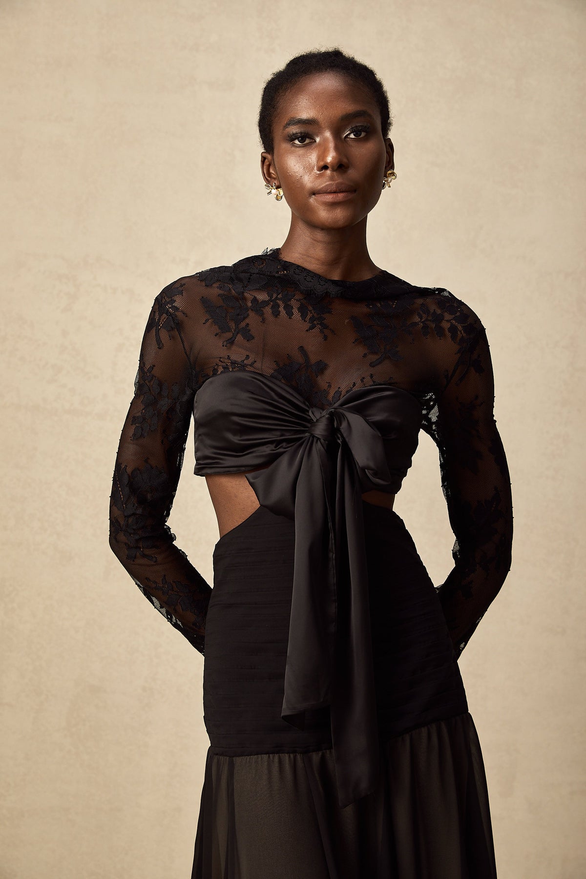 Maïwenn floral-lace panelled maxi dress (Final Sale-US Only)
