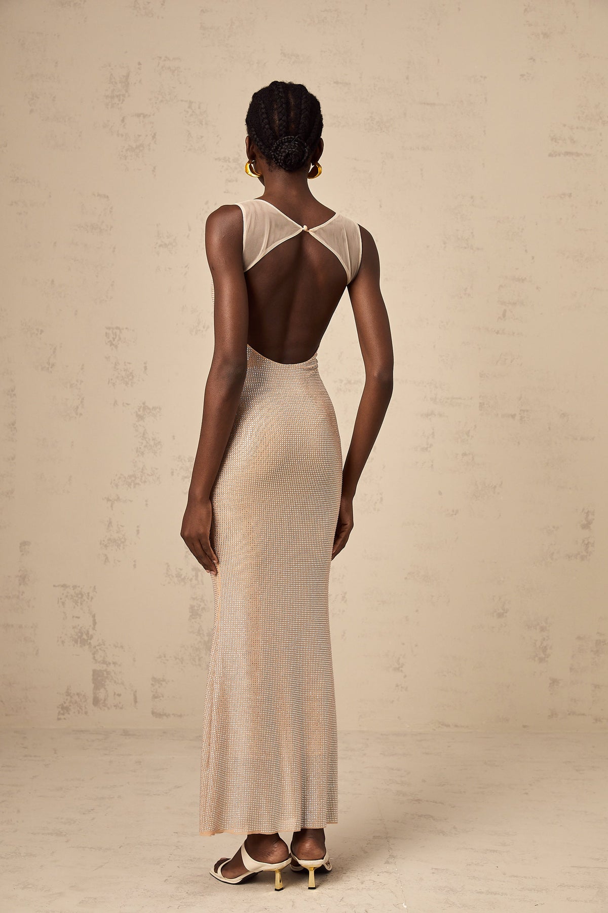 Sophie crystal-embellished open-back maxi dress (Final Sale-US Only)