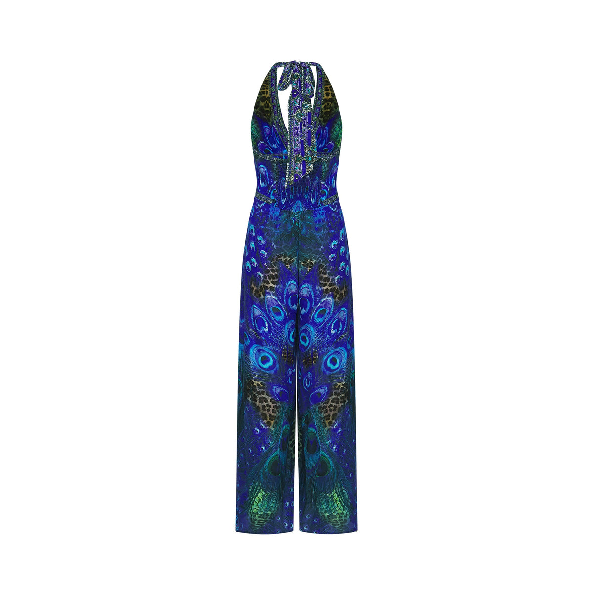 Felicia silk halterneck jumpsuit