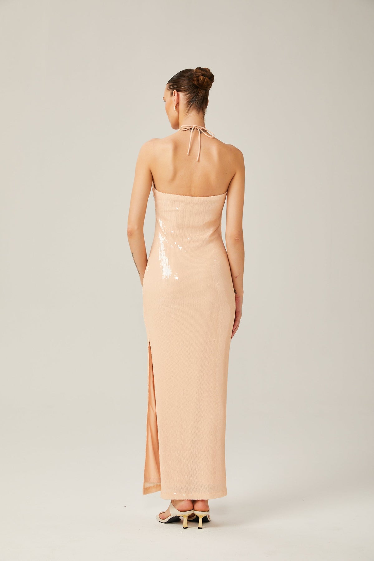 Yvette halterneck sequined maxi dress (Final Sale-US Only)