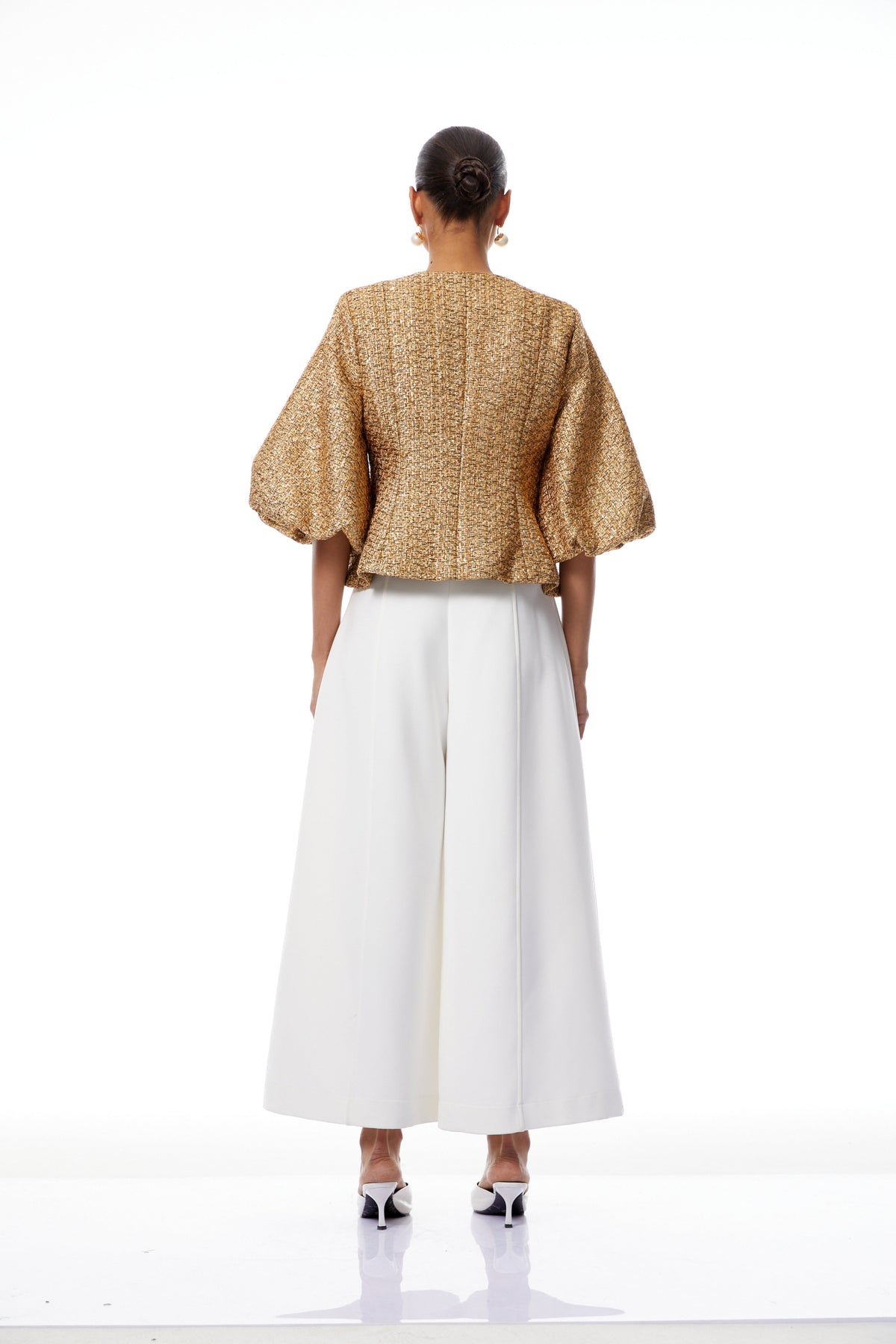 Clothilde Gold Sequined Tweed Jacket (Final Sale-US Only)