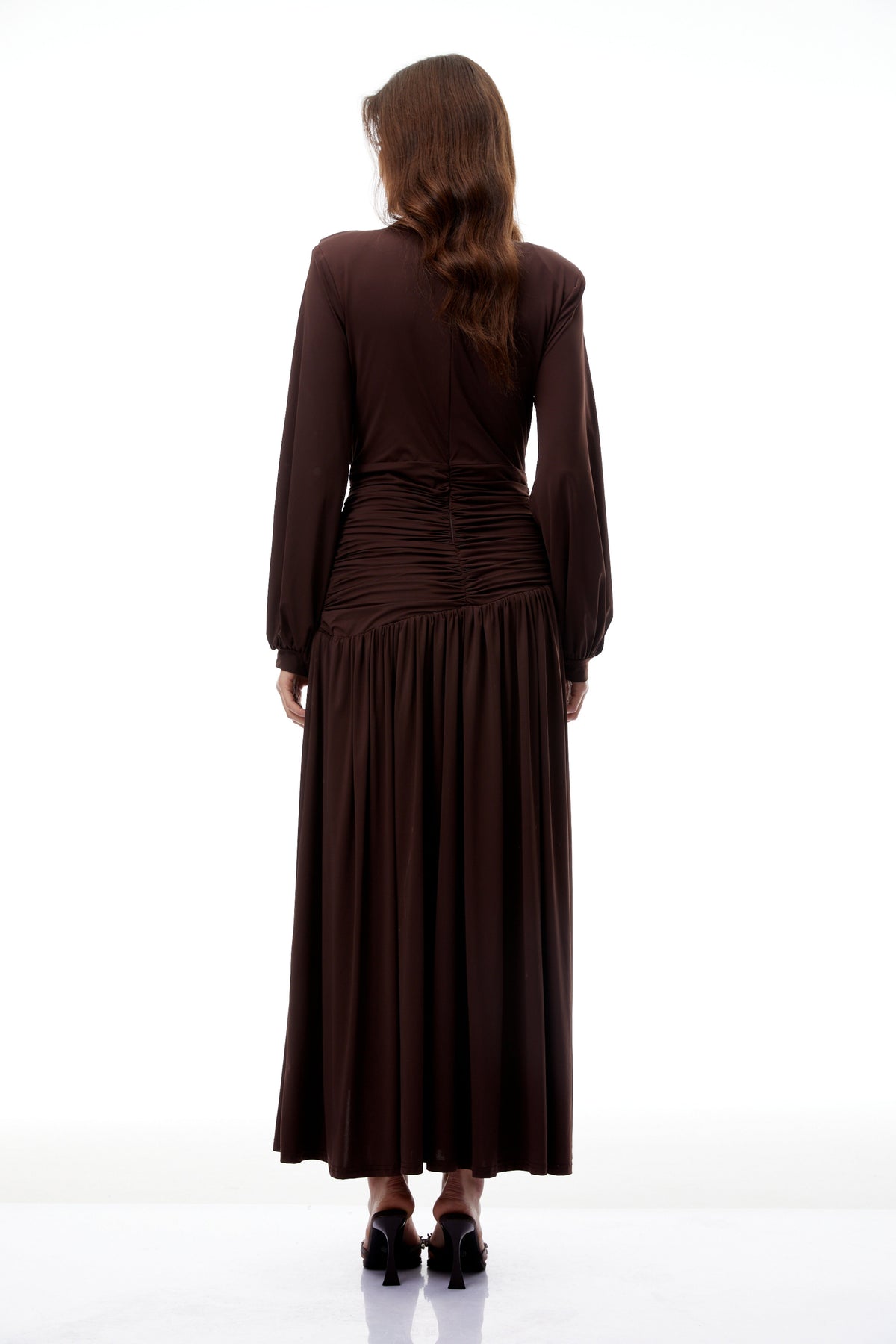 Tabitha Brown Braid Detail Ruched Maxi Dress (Final Sale-US Only)