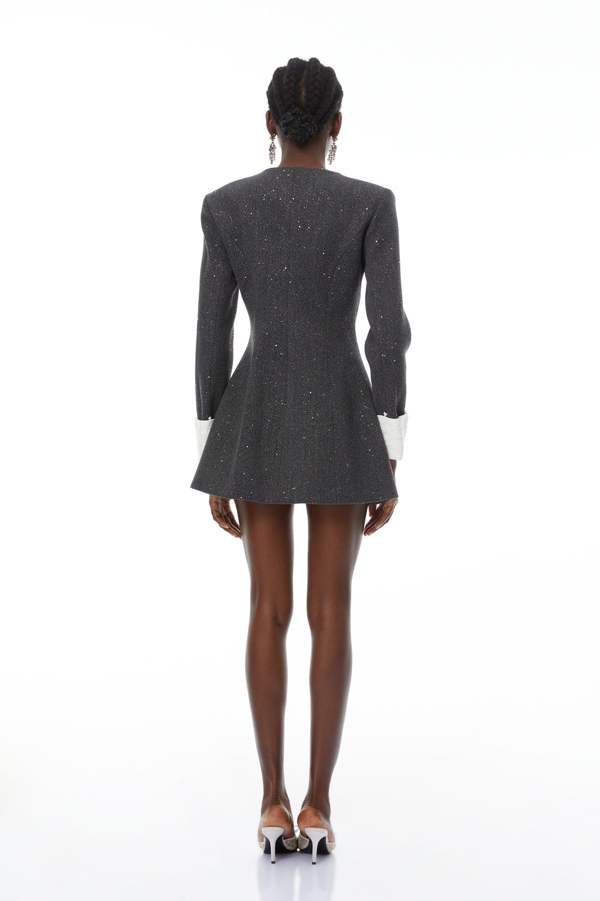 Teresa Grey Seuquined Tweed Mini Blazer Dress