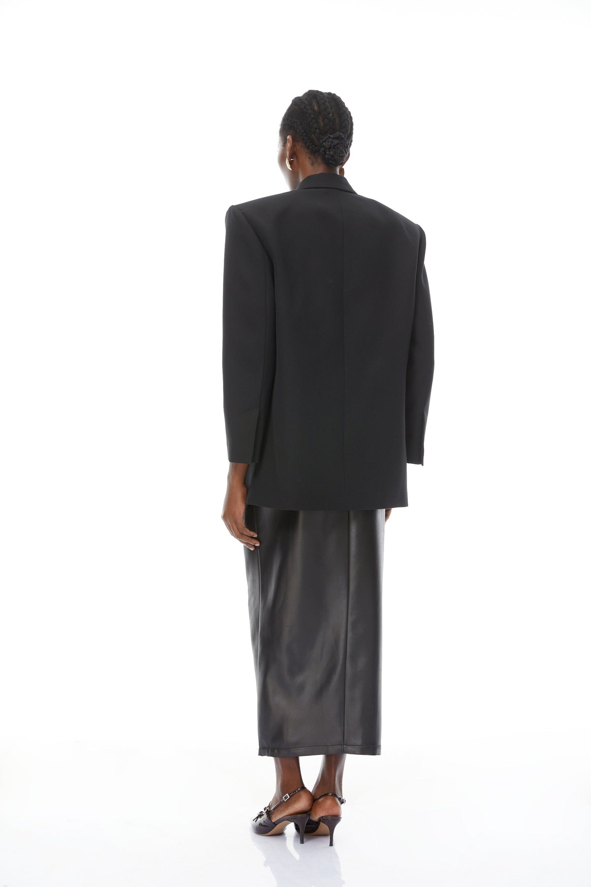 Simona Black Lapel Single-Breasted Blazer (Final Sale)