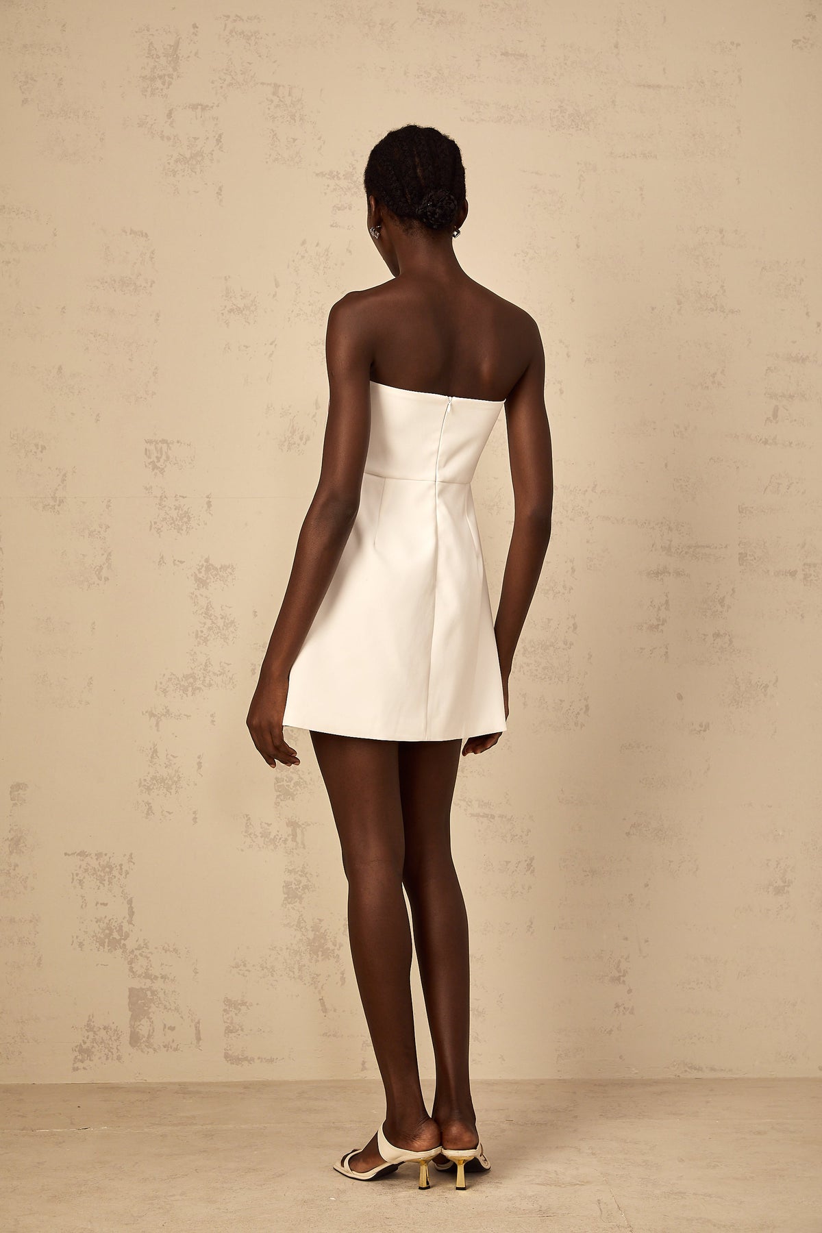 Irène White Off-Shoulder Sequin Floral Embroidered Mini Dress (Final Sale-US Only)