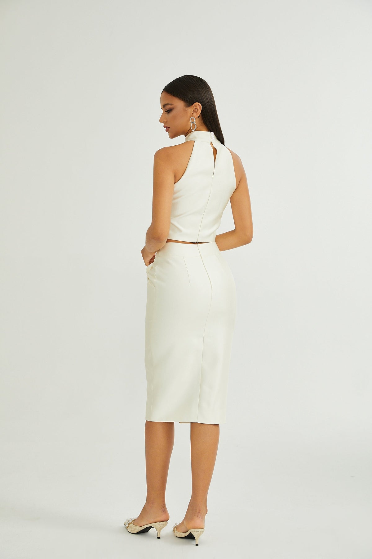 Manon white top & skirt matching set (Final Sale-US Only)
