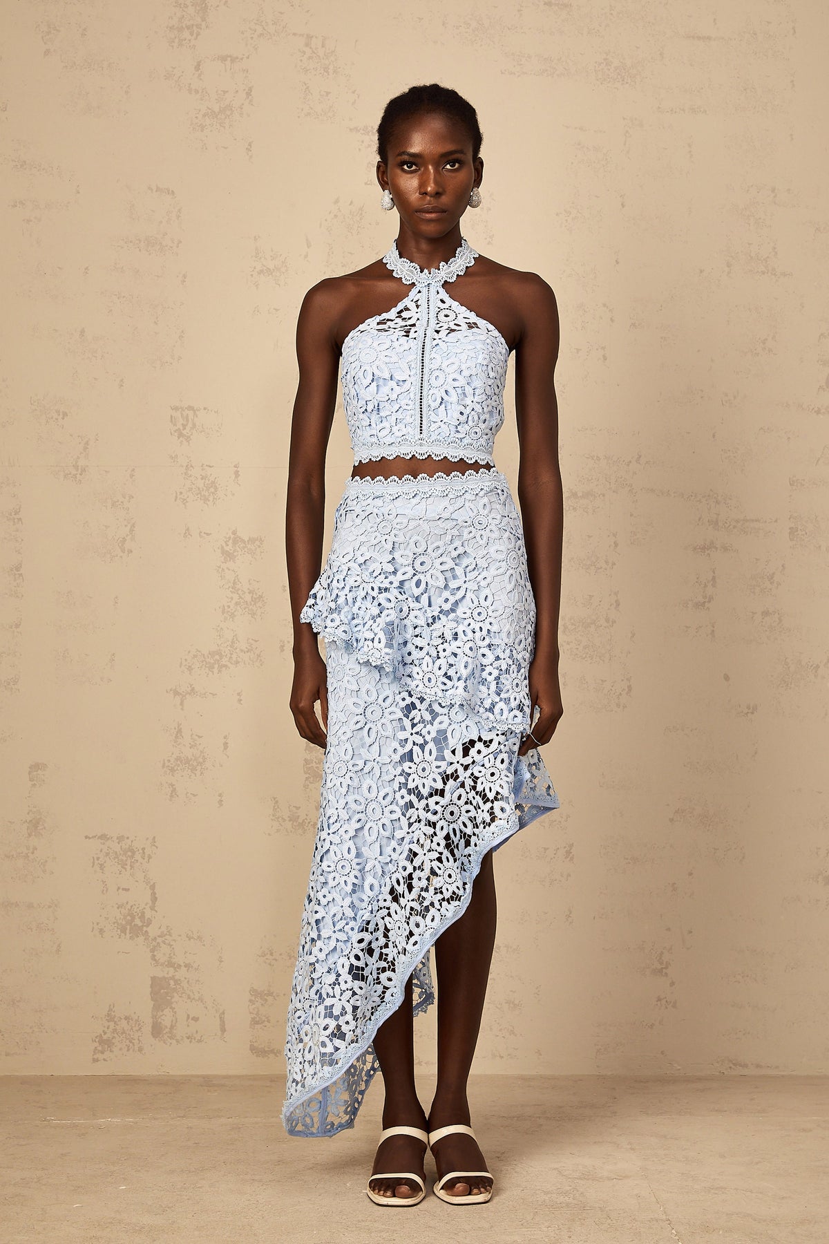 Bruyère Blue Corded Lace Matching Set (Final Sale)