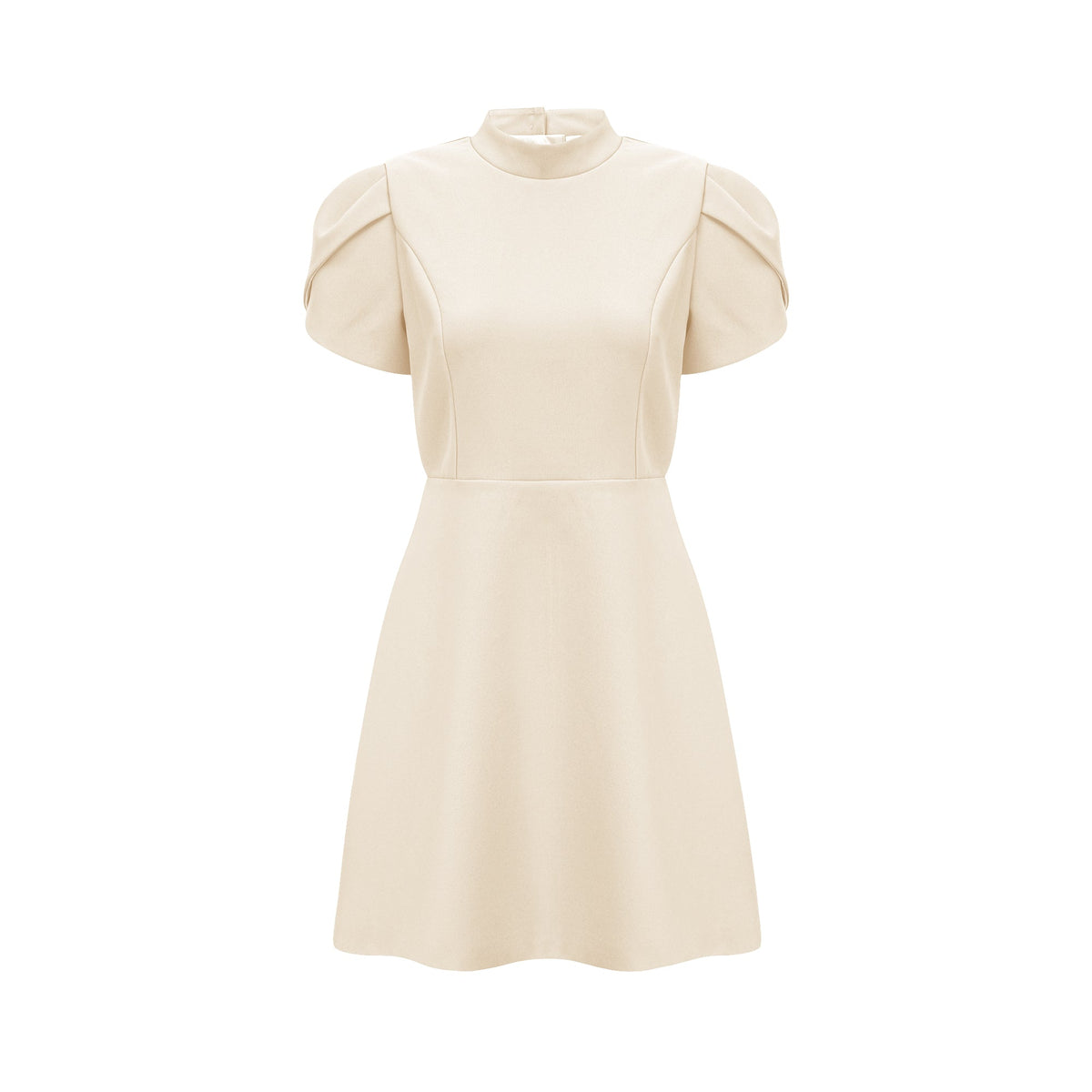 Anna White Petal Sleeve Cut Out Bow Mini Dress (Final Sale-US Only)