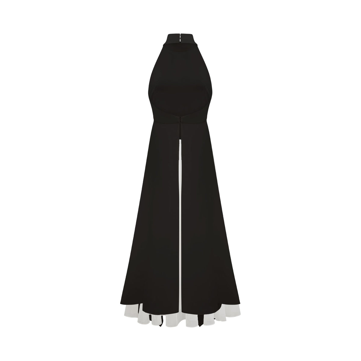 Inés halterneck layered long dress (Final Sale-US Only)