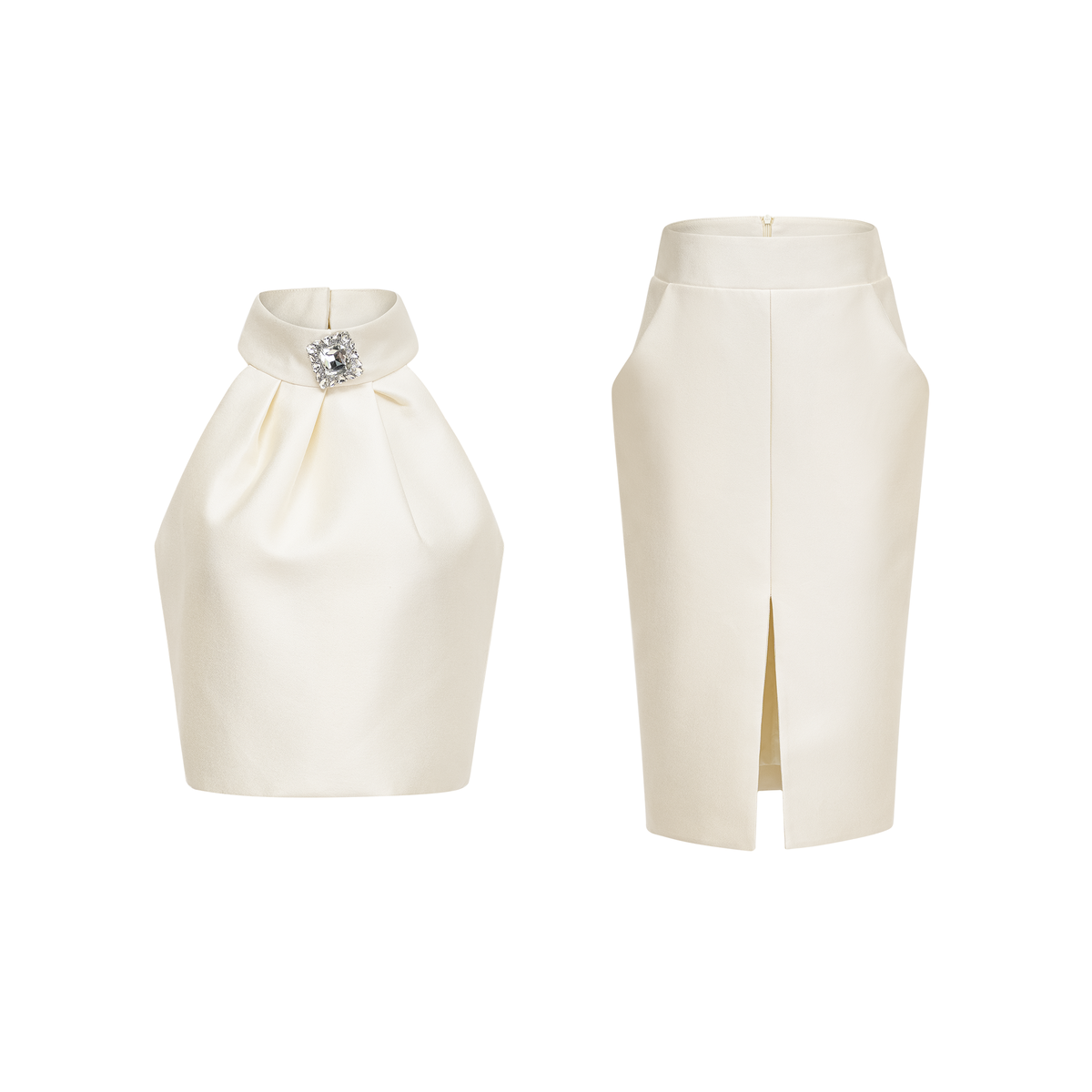 Manon white top & skirt matching set (Final Sale-US Only)