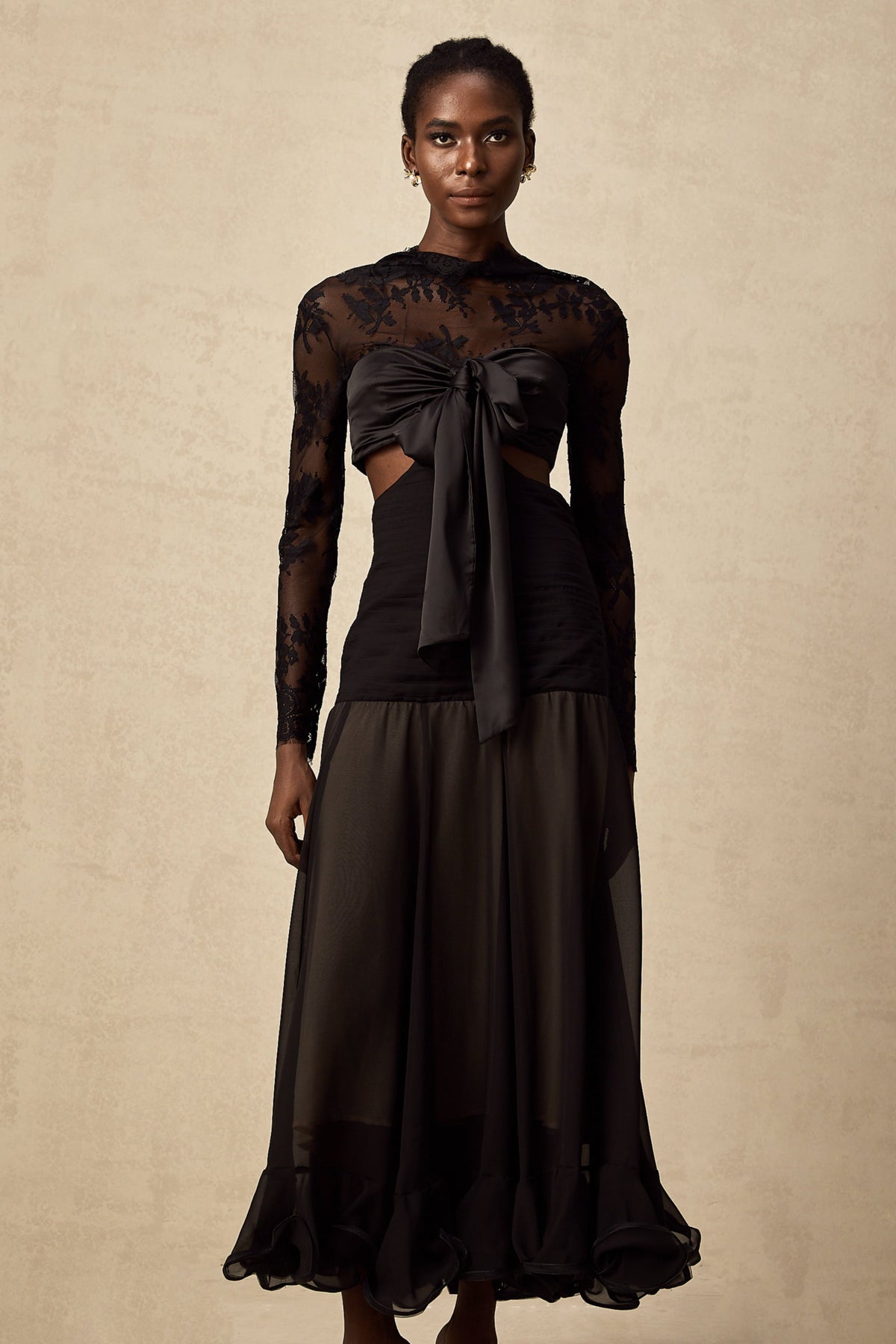 Maïwenn floral-lace panelled maxi dress (Final Sale-US Only)