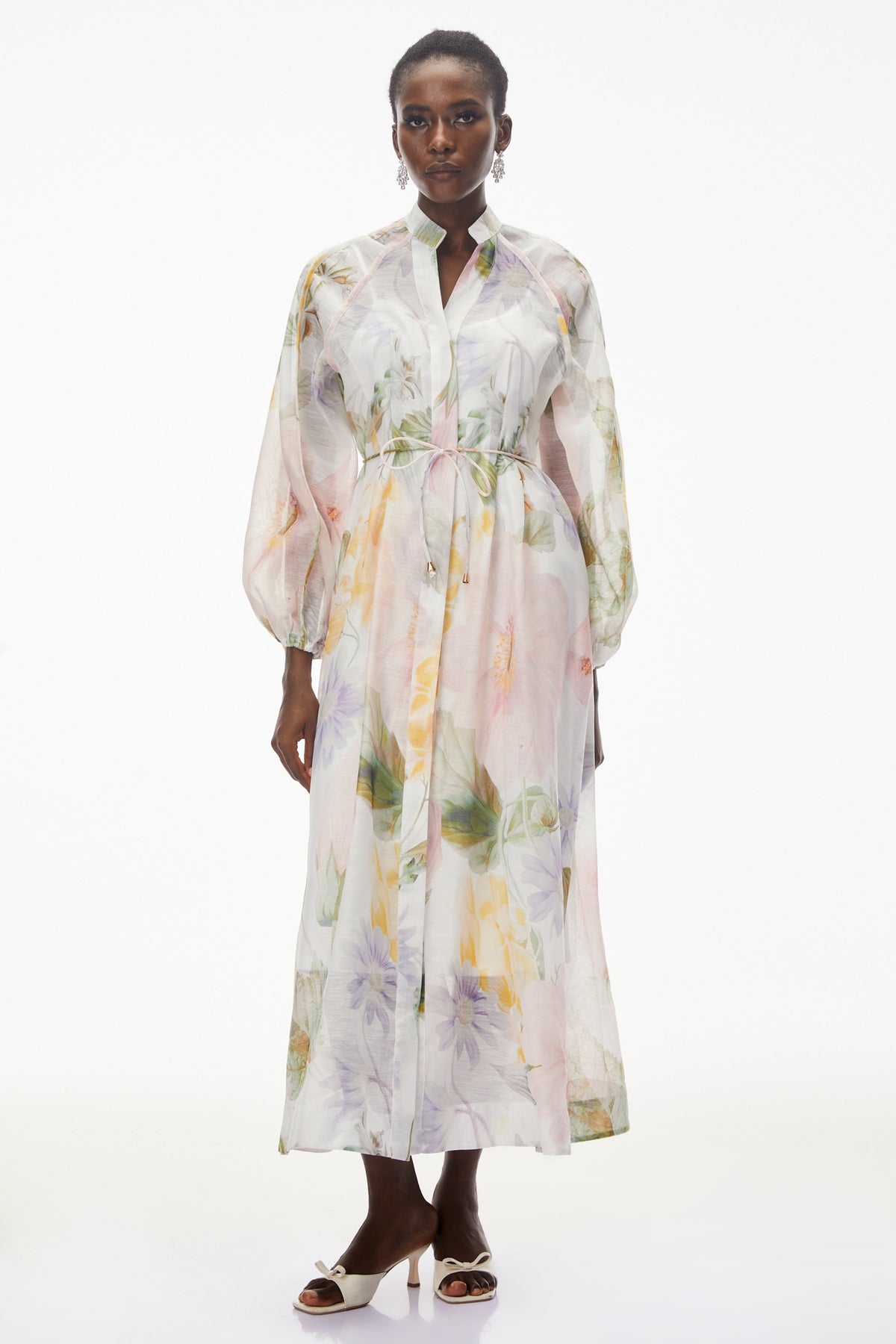 Asiya Green All-Over Print Maxi Dress