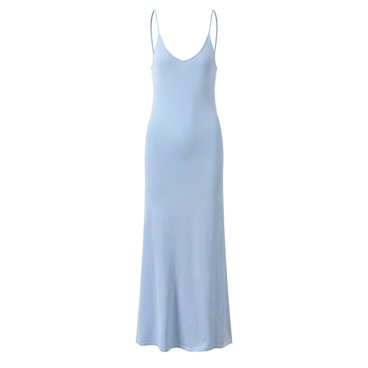 Sandro undergarment knit maxi dress
- Light Blue