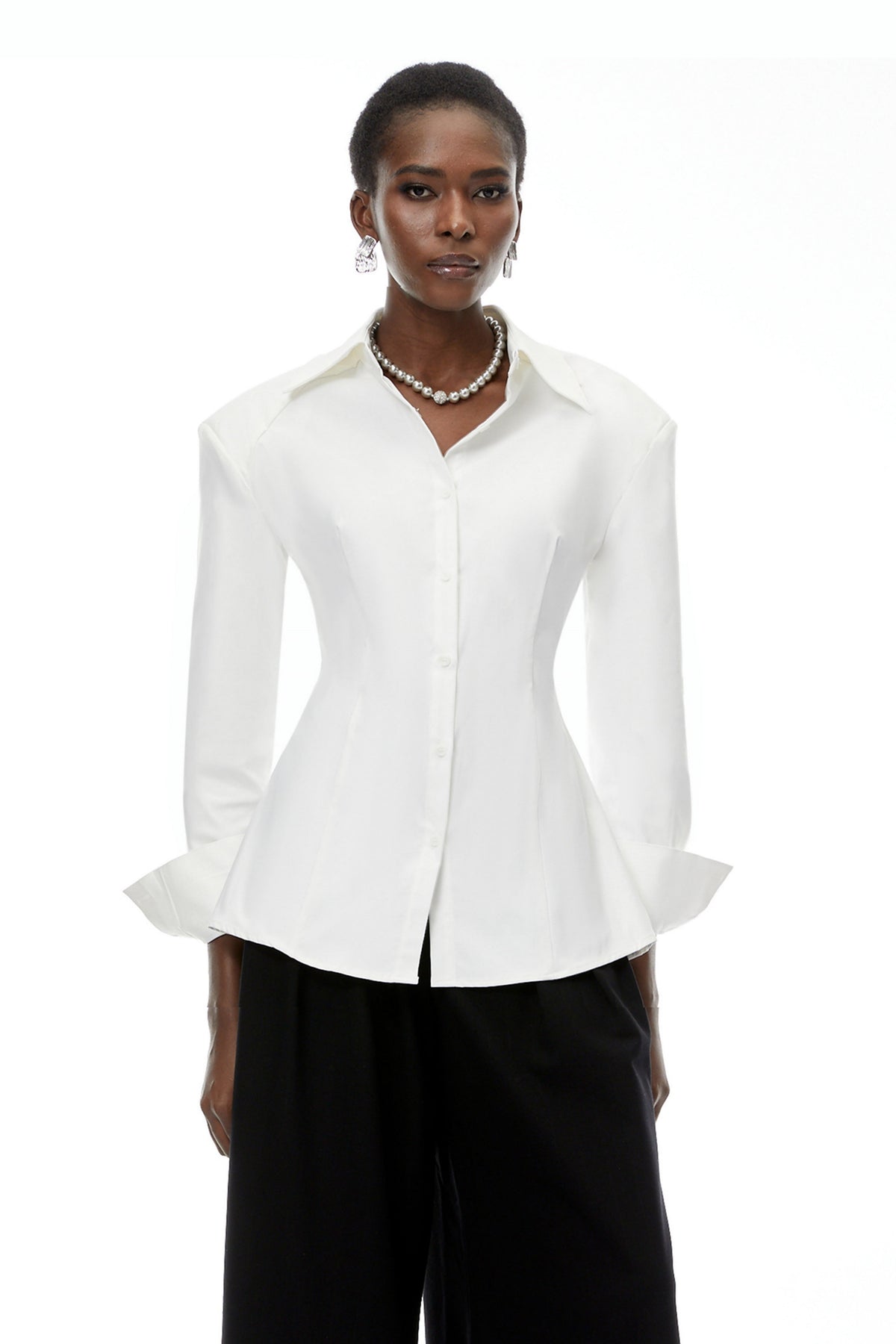 Brooke White Button Down Shirt