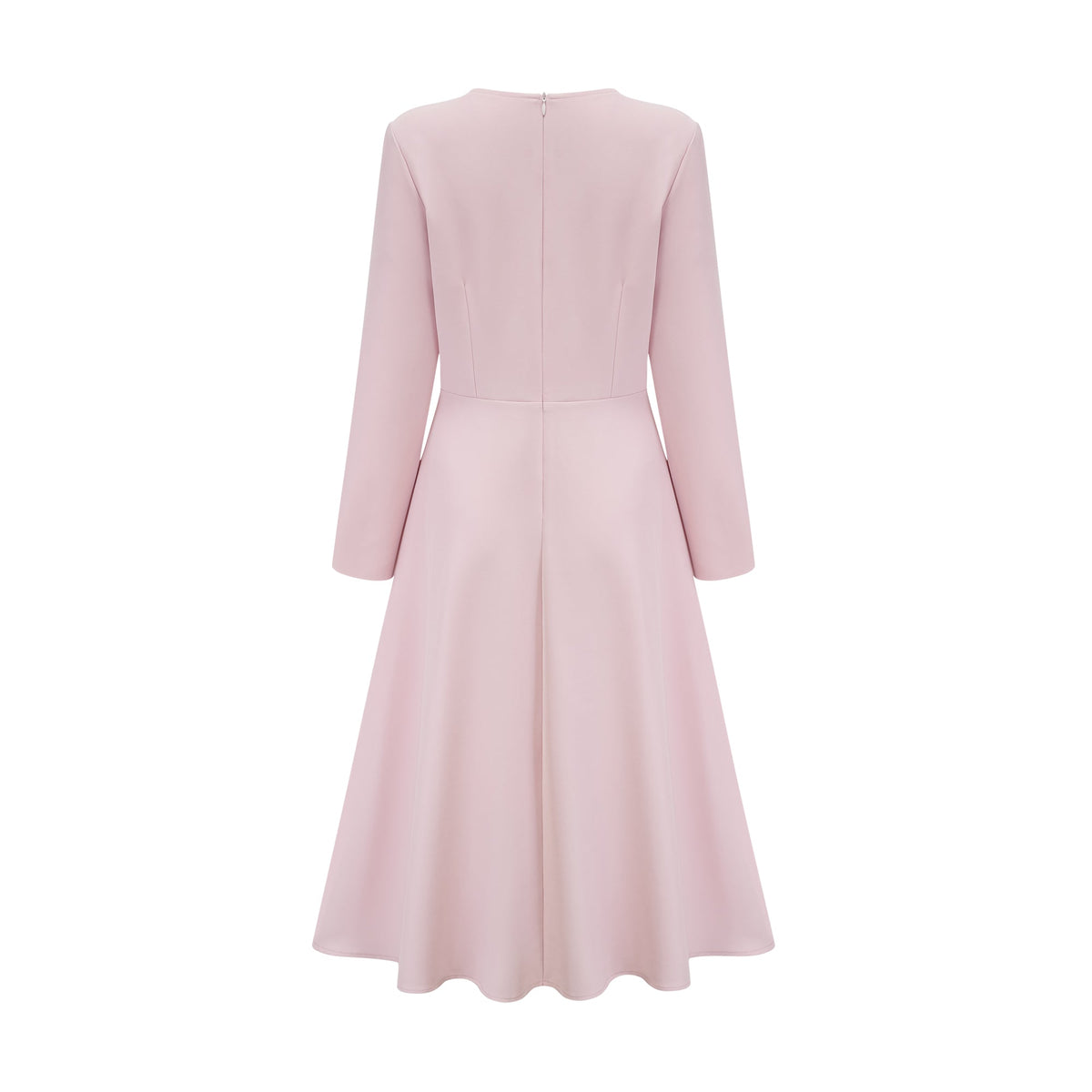 Elise pink bow-detail split-neck midi dress (Final Sale-US Only)
