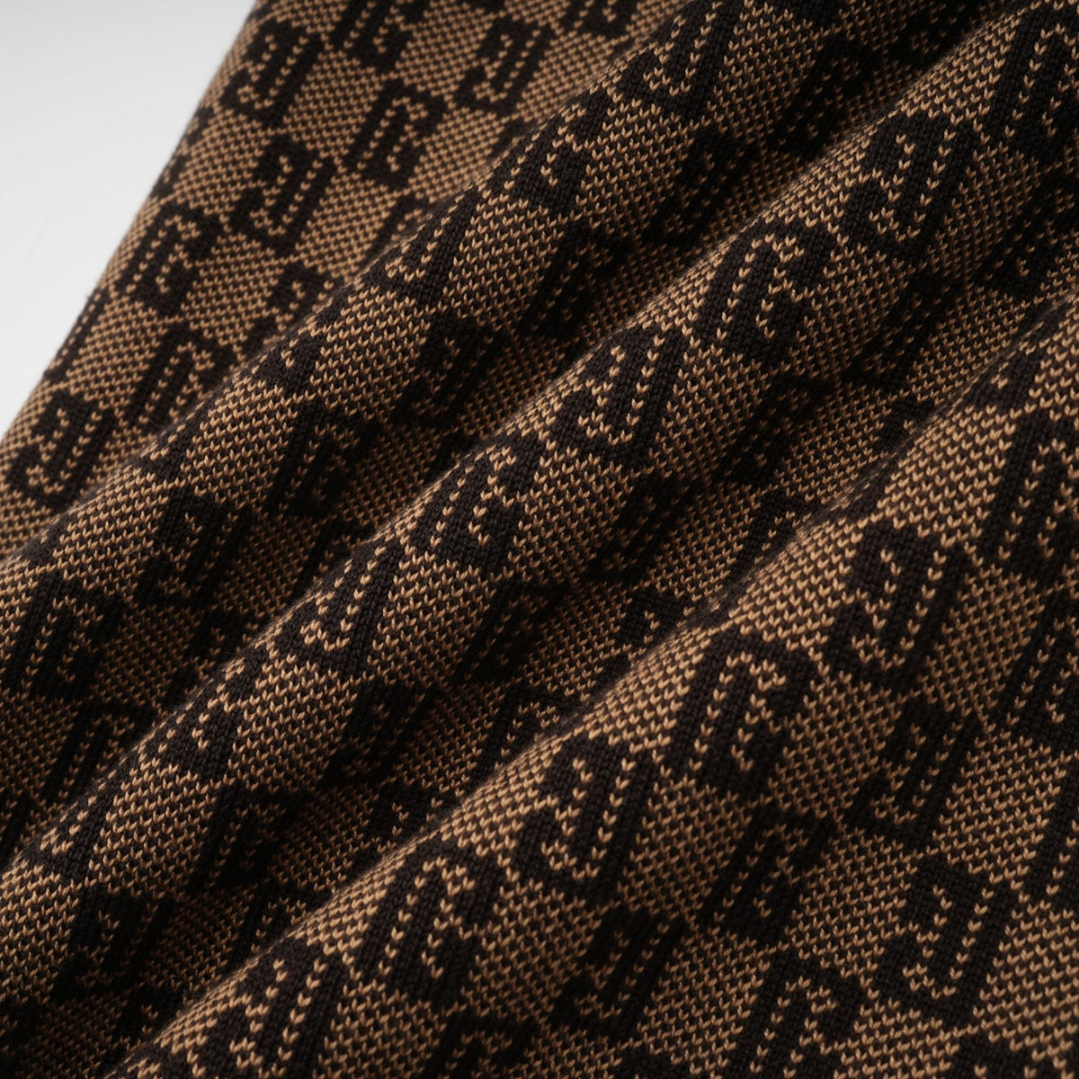 Cyrielle monogram-jacquard top & trousers matching set