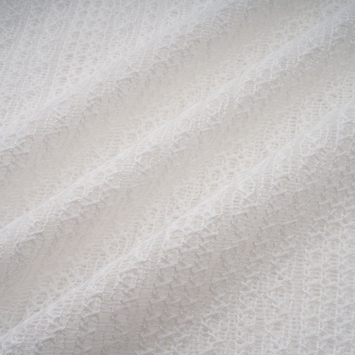 Hélène white pointelle puff midi dress