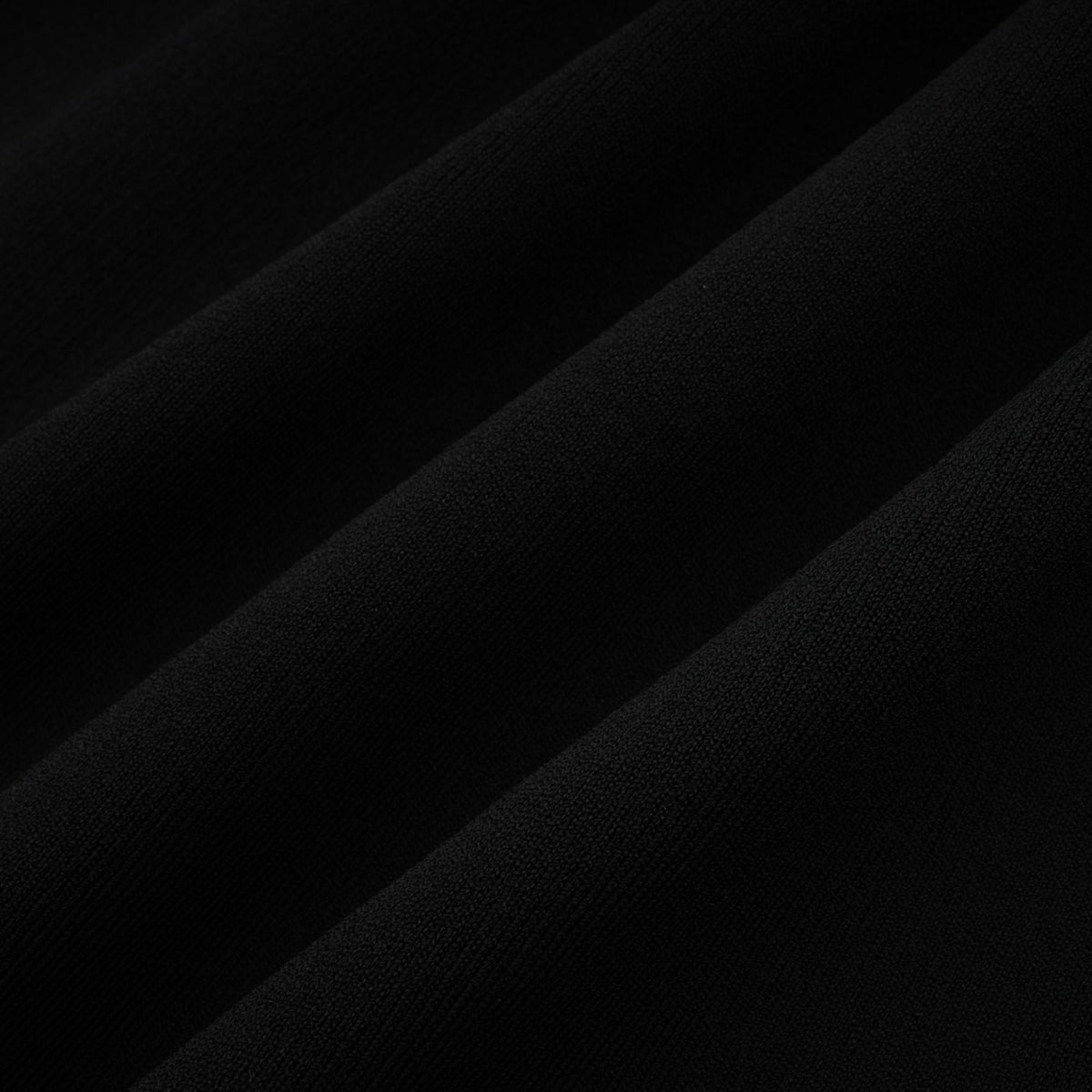 Angèle black off-shoulder knitted mini dress
