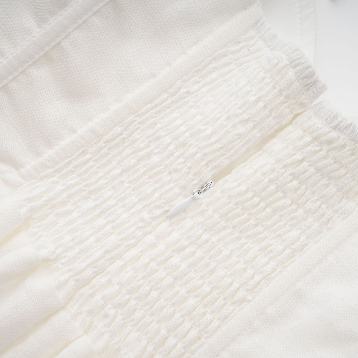 Hélène white corset midi dress
