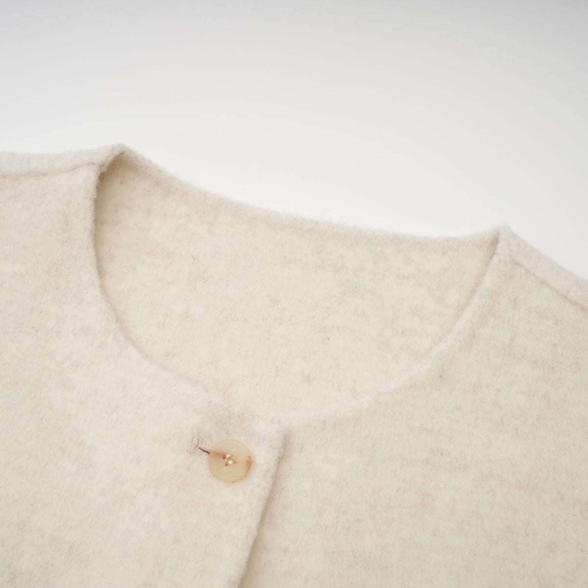 Cecilia White Belted Fur Trim Coat