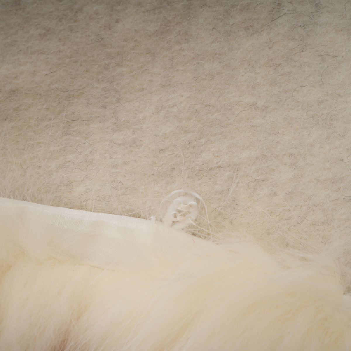 Cecilia White Belted Fur Trim Coat