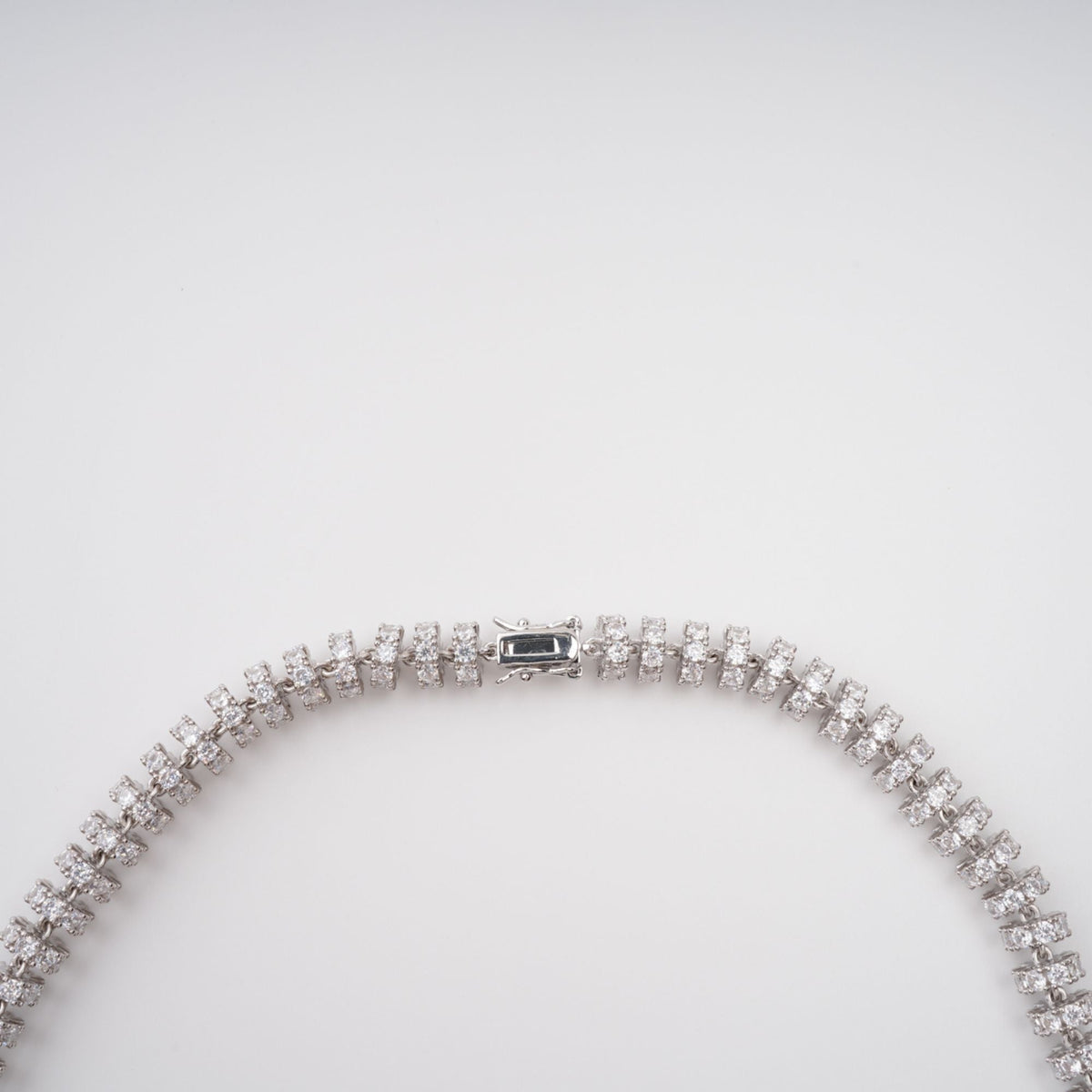 Sandrine Silver-Tone Crystal-Embellished Necklace