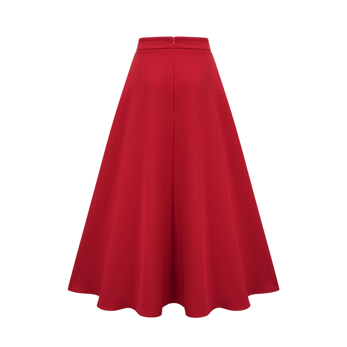 Colette red pleated blouse & skirt matching set