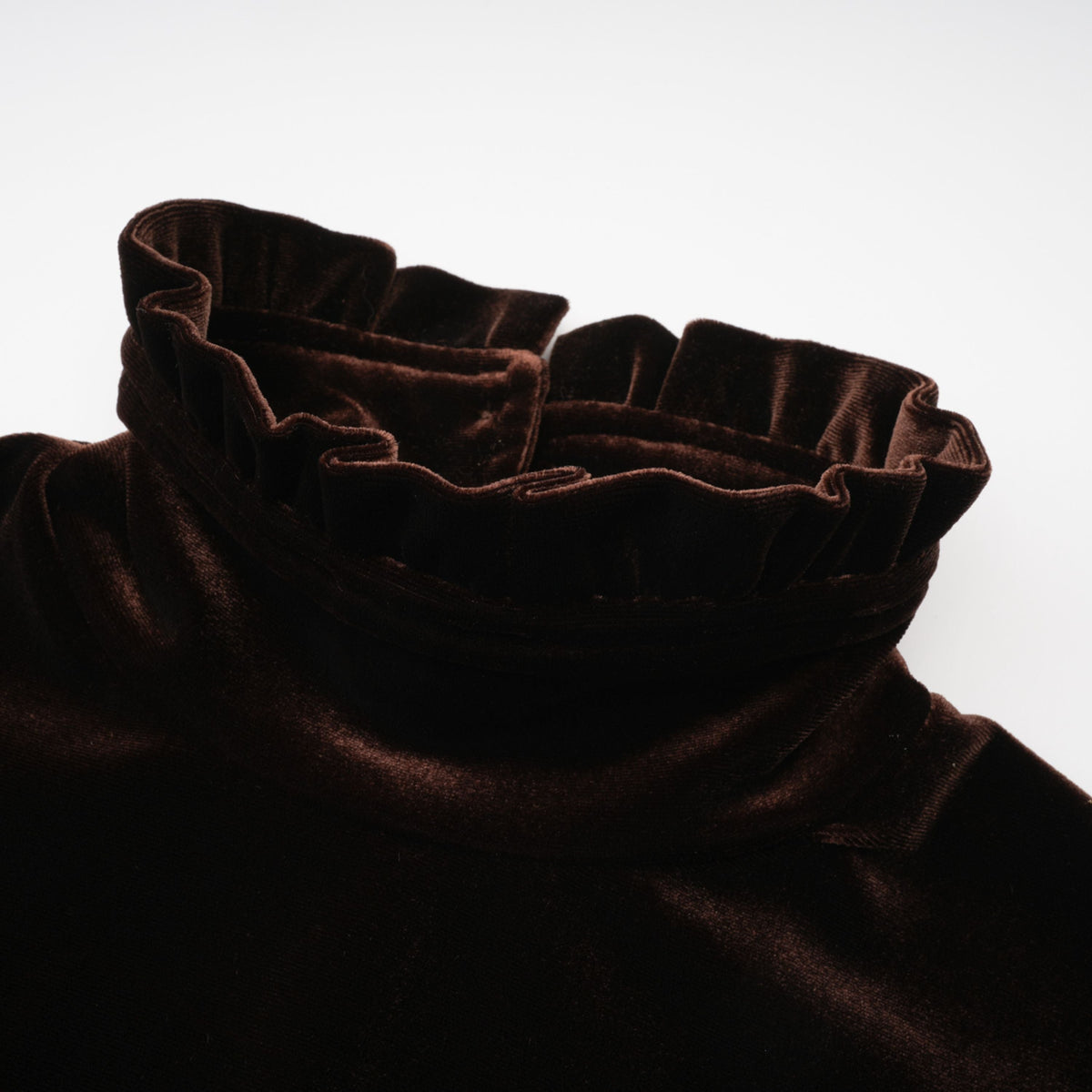 Alma Brown High Neck Asymmetrical Mini Dress (Final Sale)