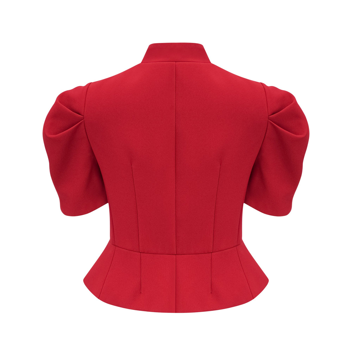 Colette red pleated blouse & skirt matching set (Final Sale-US Only)