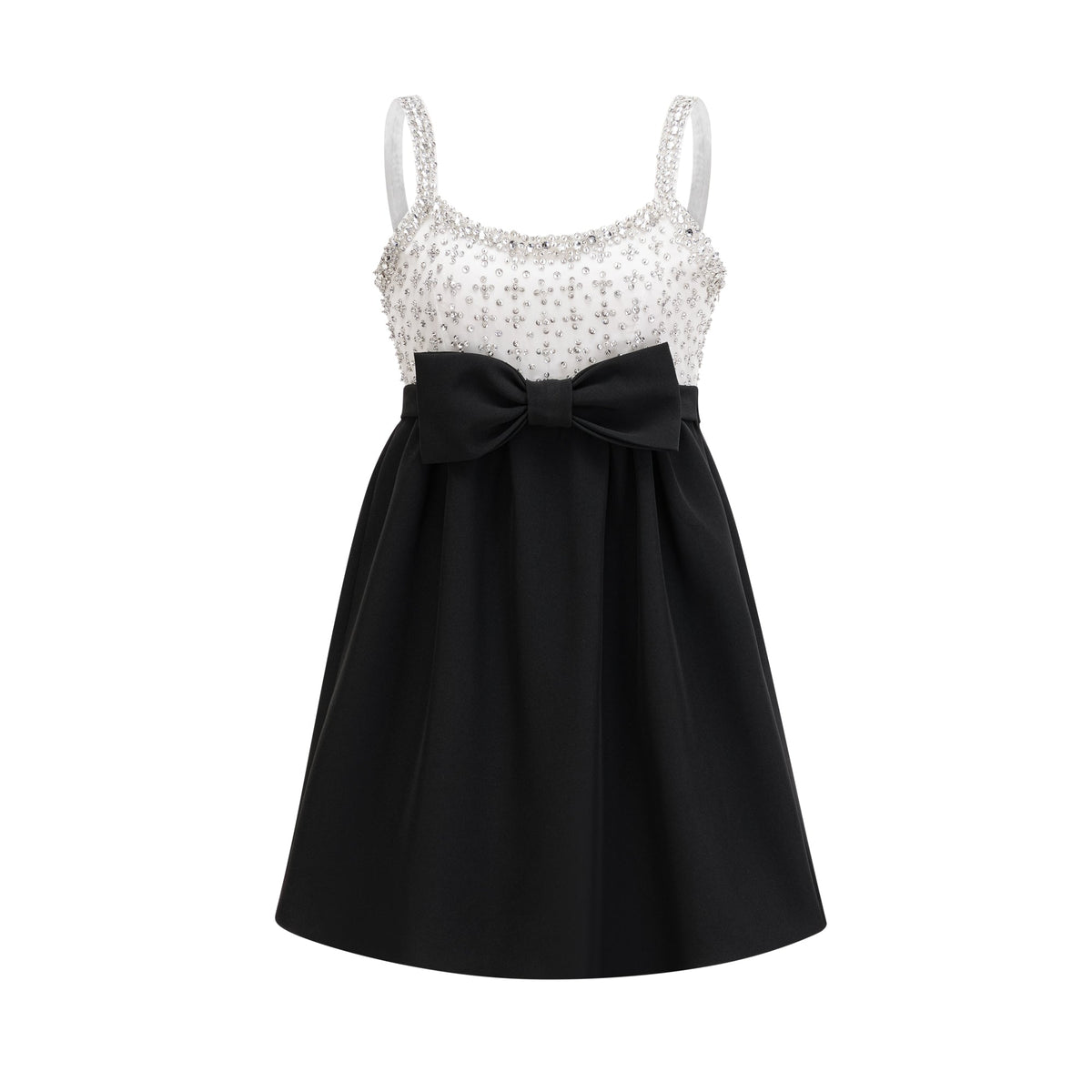 Parisa crystal-embellished bowknot mini dress