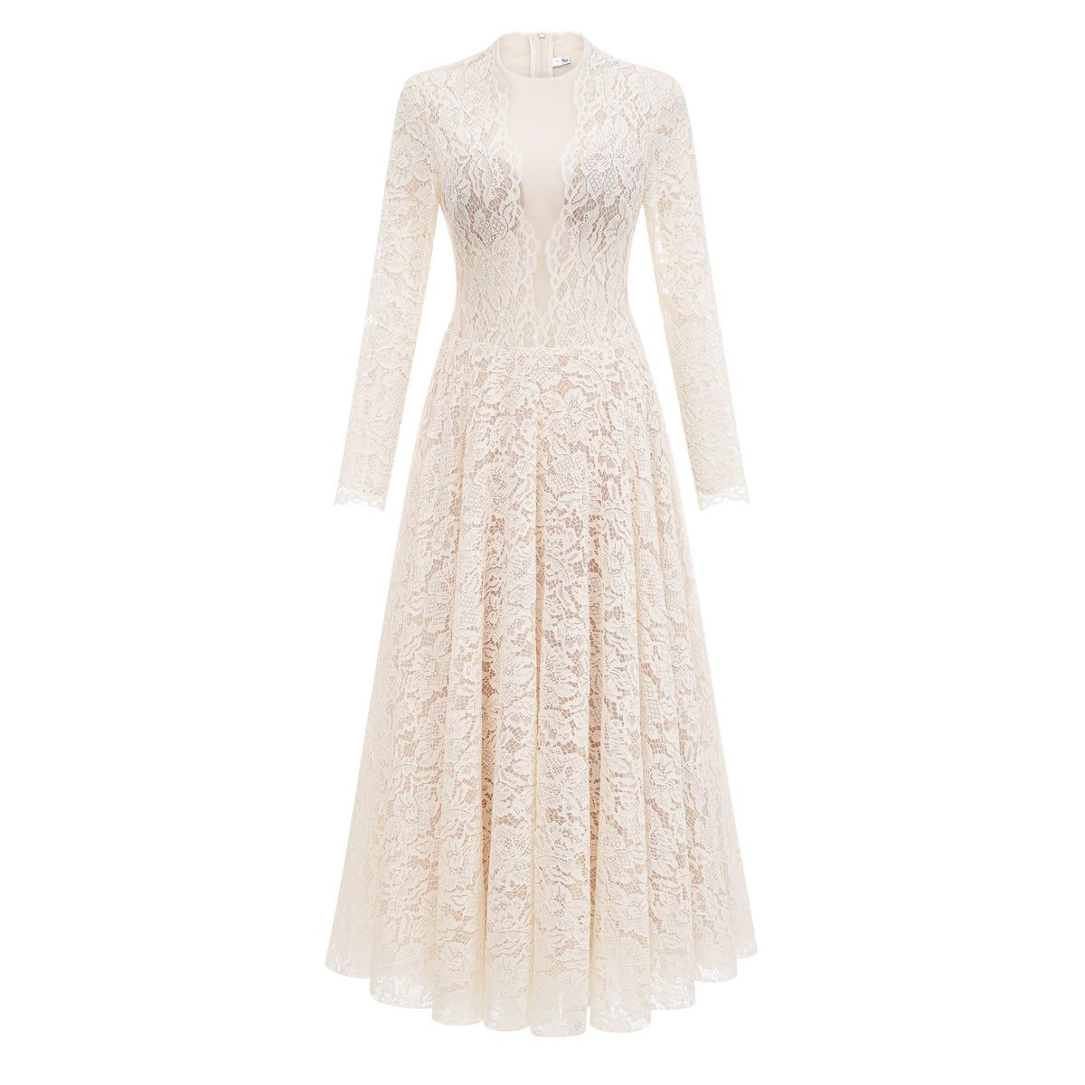 Oliana Ivory Lace Maxi Gown (Final Sale-US Only)