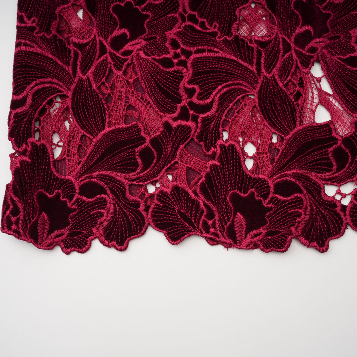 Hafdis Red Floral Embroidered Midi Dress (Final Sale-US Only)