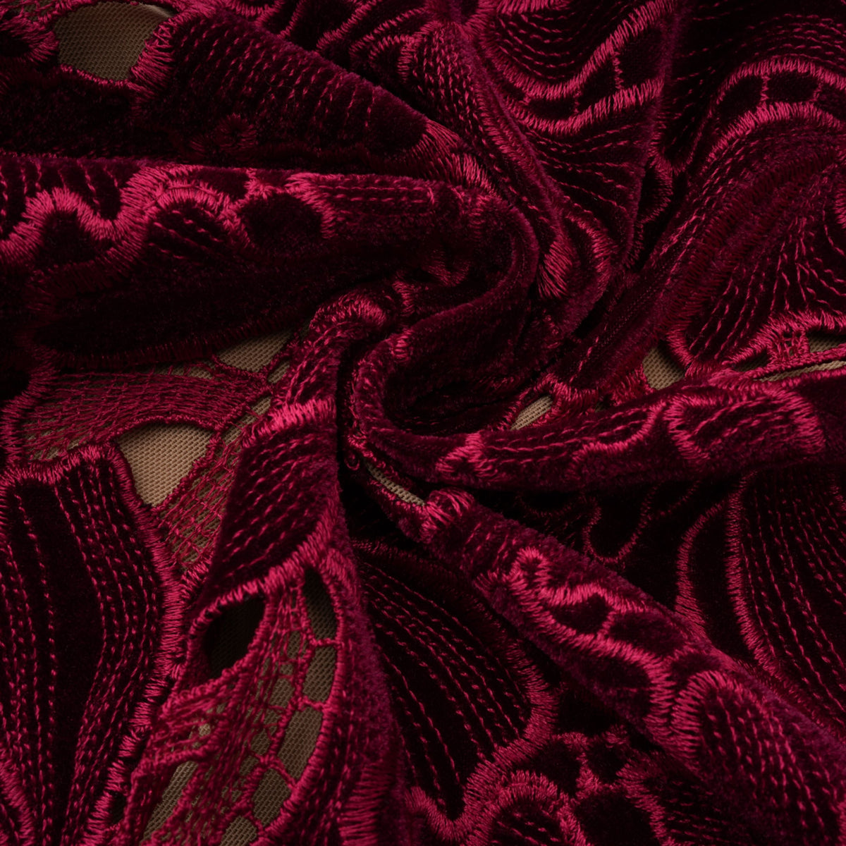 Hafdis Red Floral Embroidered Midi Dress (Final Sale-US Only)