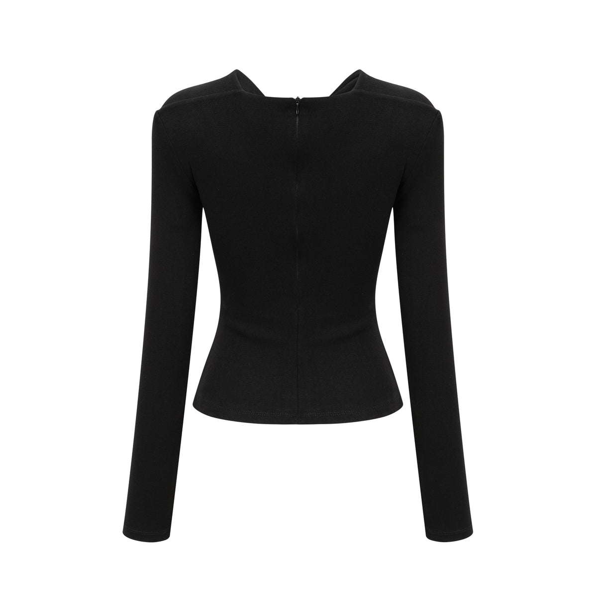 Clarabelle gathered-effect cut-out top