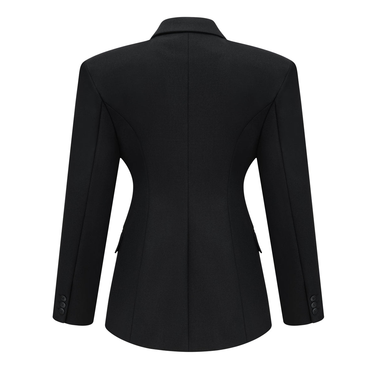 Dianthe Black Double-Breasted Oversize Blazer