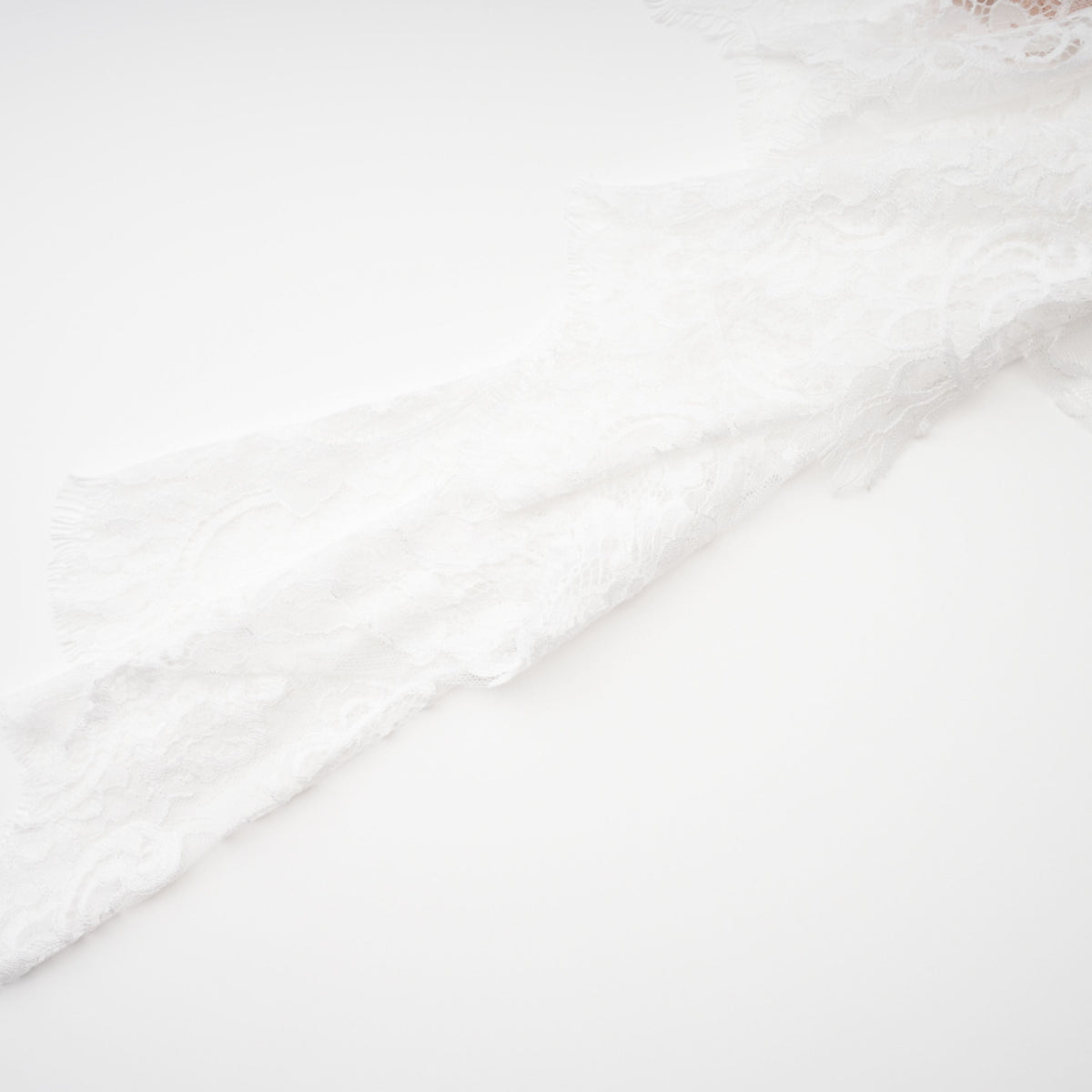 Margherita White Floral Lace Dress & Skirt Set