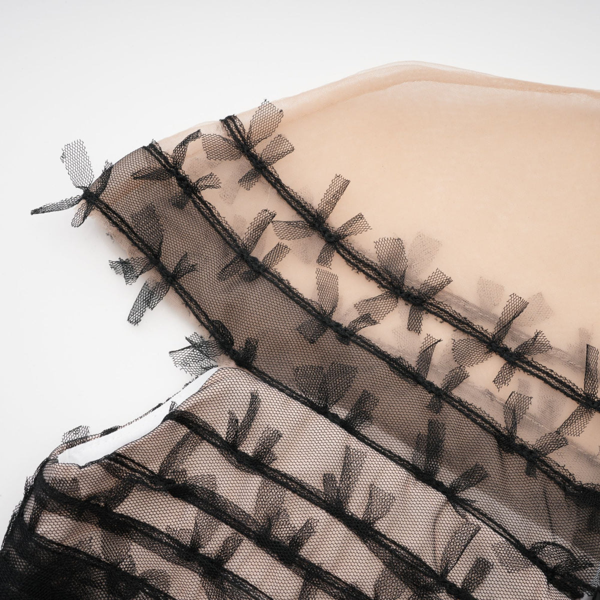 Eléonore Color Block Tulle Midi Dress