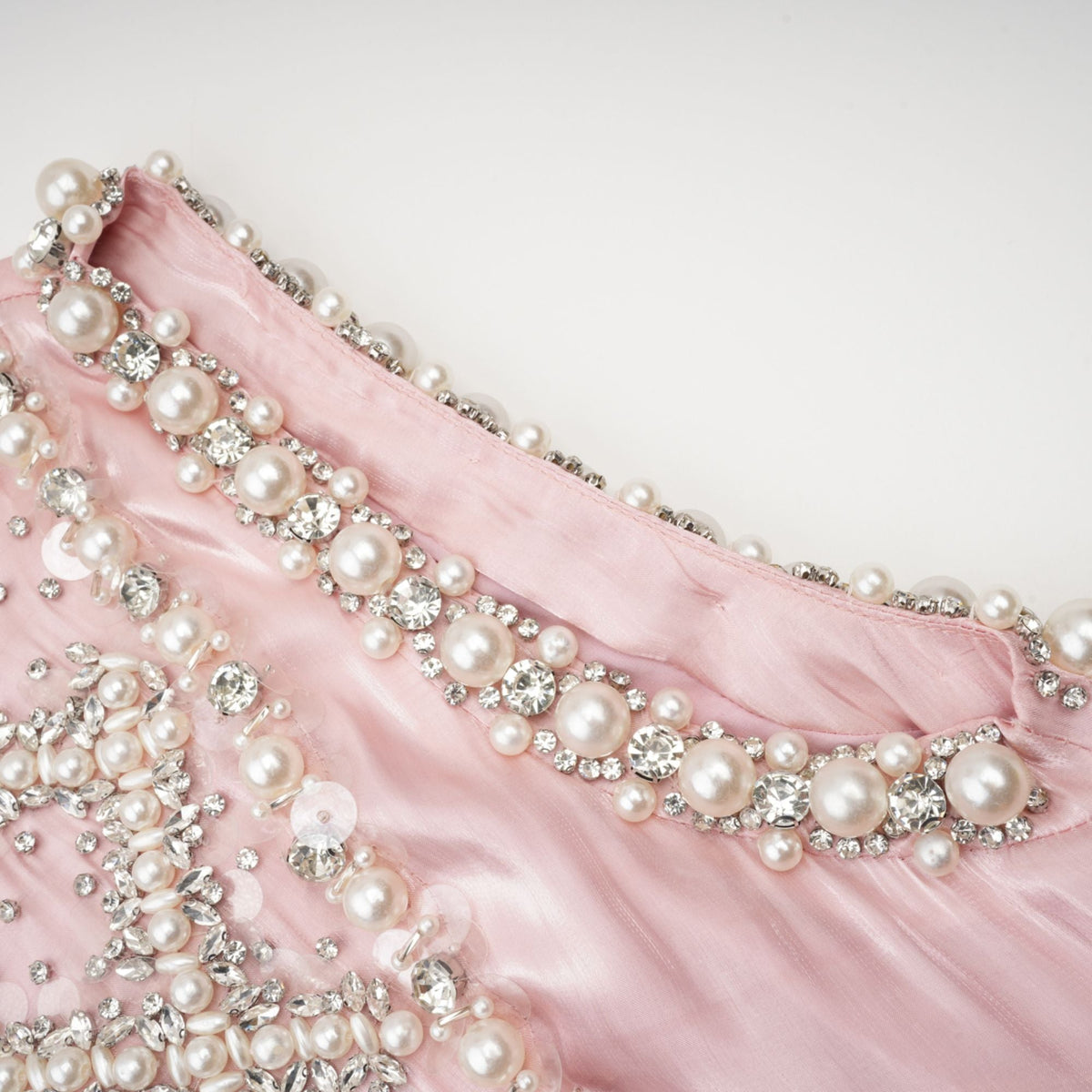 Helena pink embellished pleated mini dress (Final Sale-US Only)